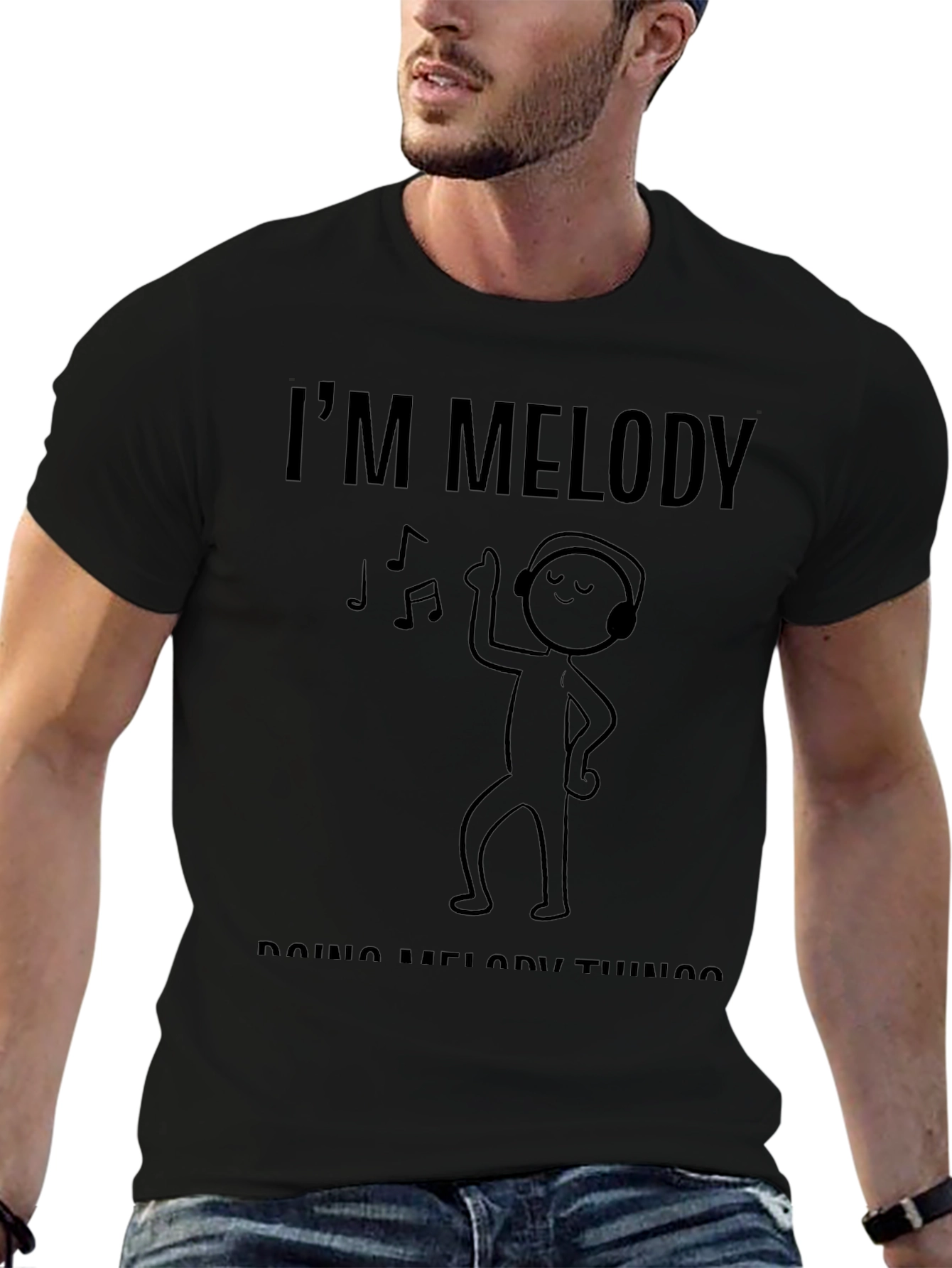 Im Melody Doing Melody Things Black T-Shirt