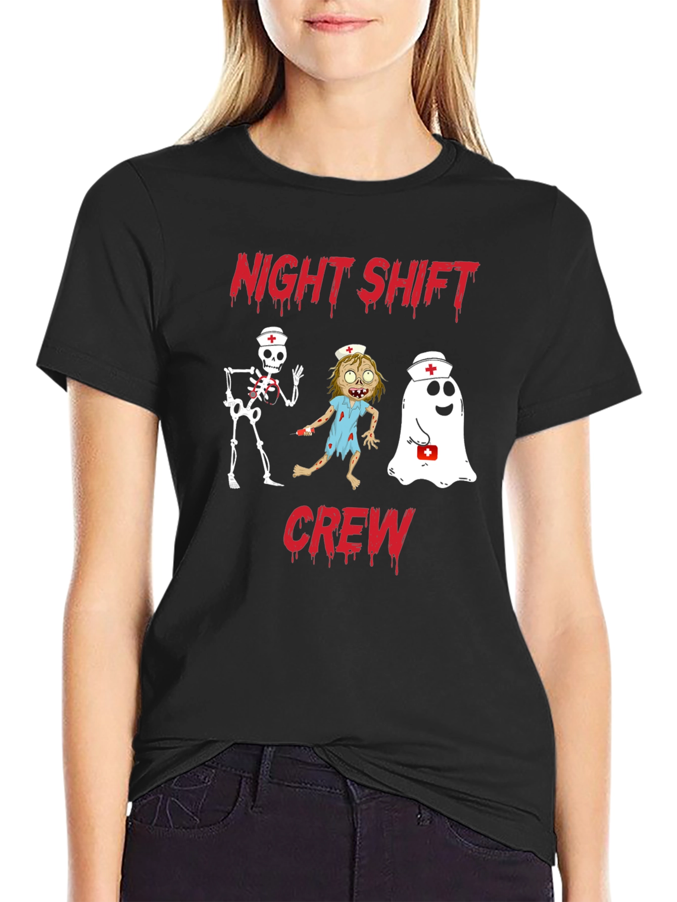 Night Shift Crew Graphic T-Shirt