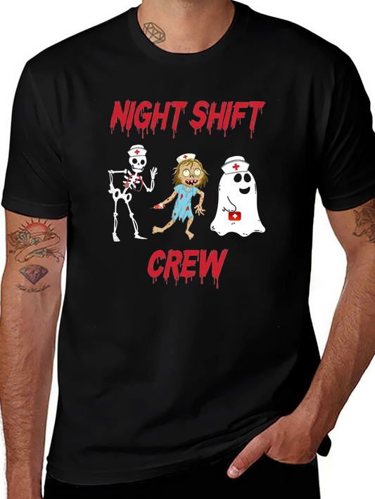 Night Shift Crew Graphic T-Shirt