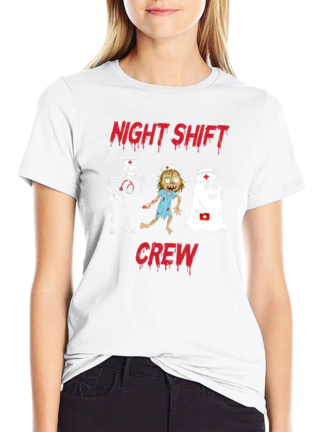Night Shift Crew Graphic T-Shirt