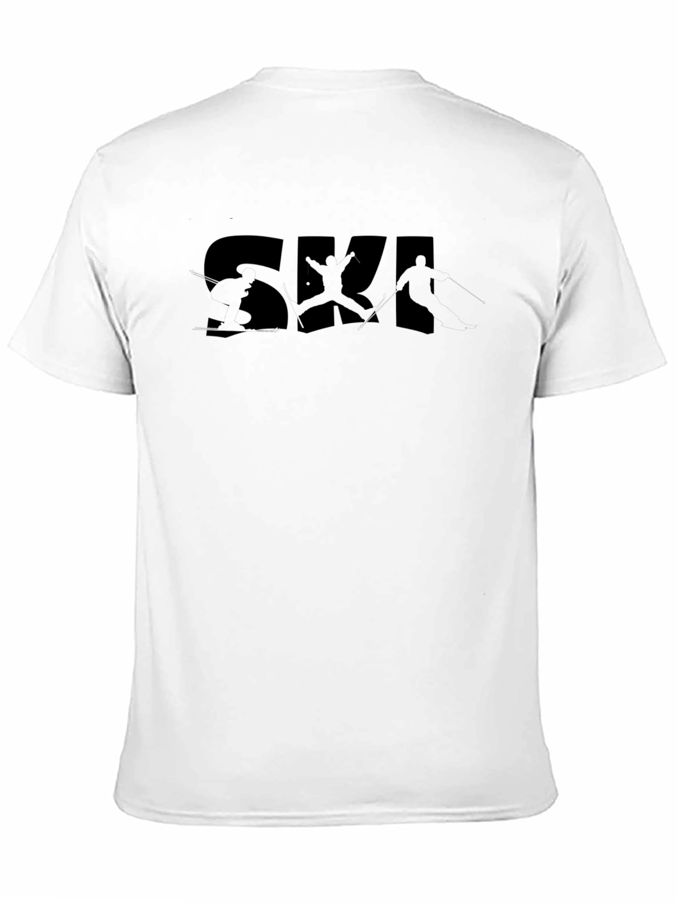 SKI Graphic Print Crew Neck T-Shirt