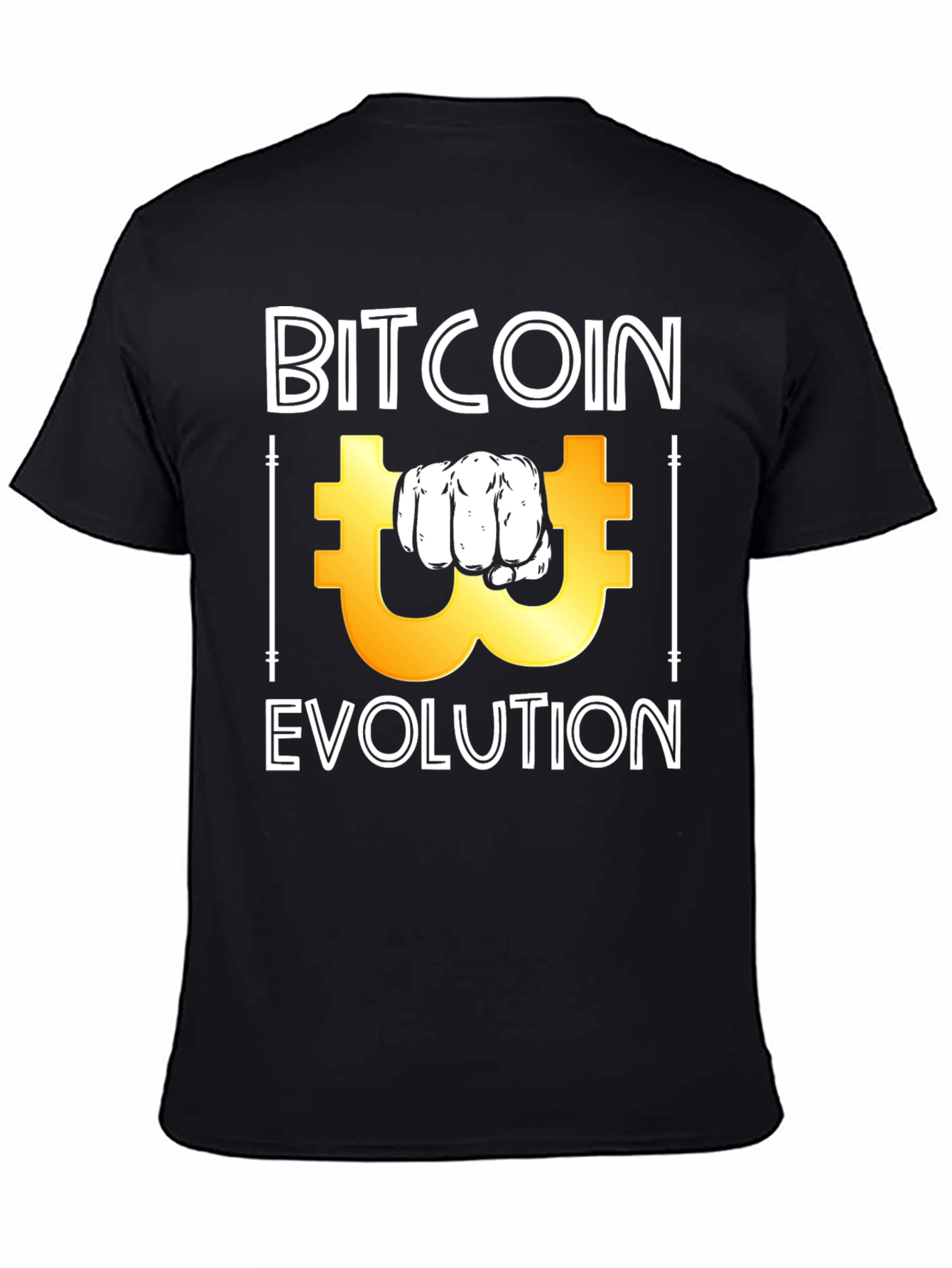 Bitcoin Evolution Graphic Tee - Black