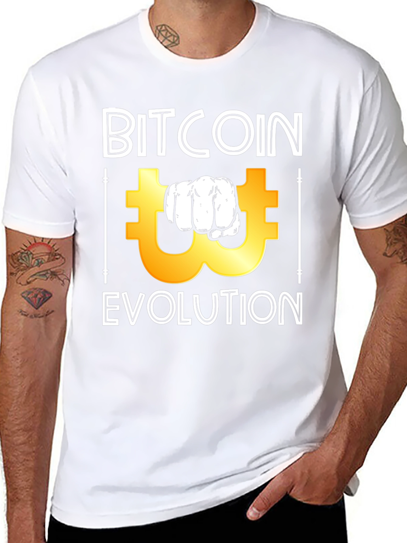 Bitcoin Evolution Graphic Tee - Black