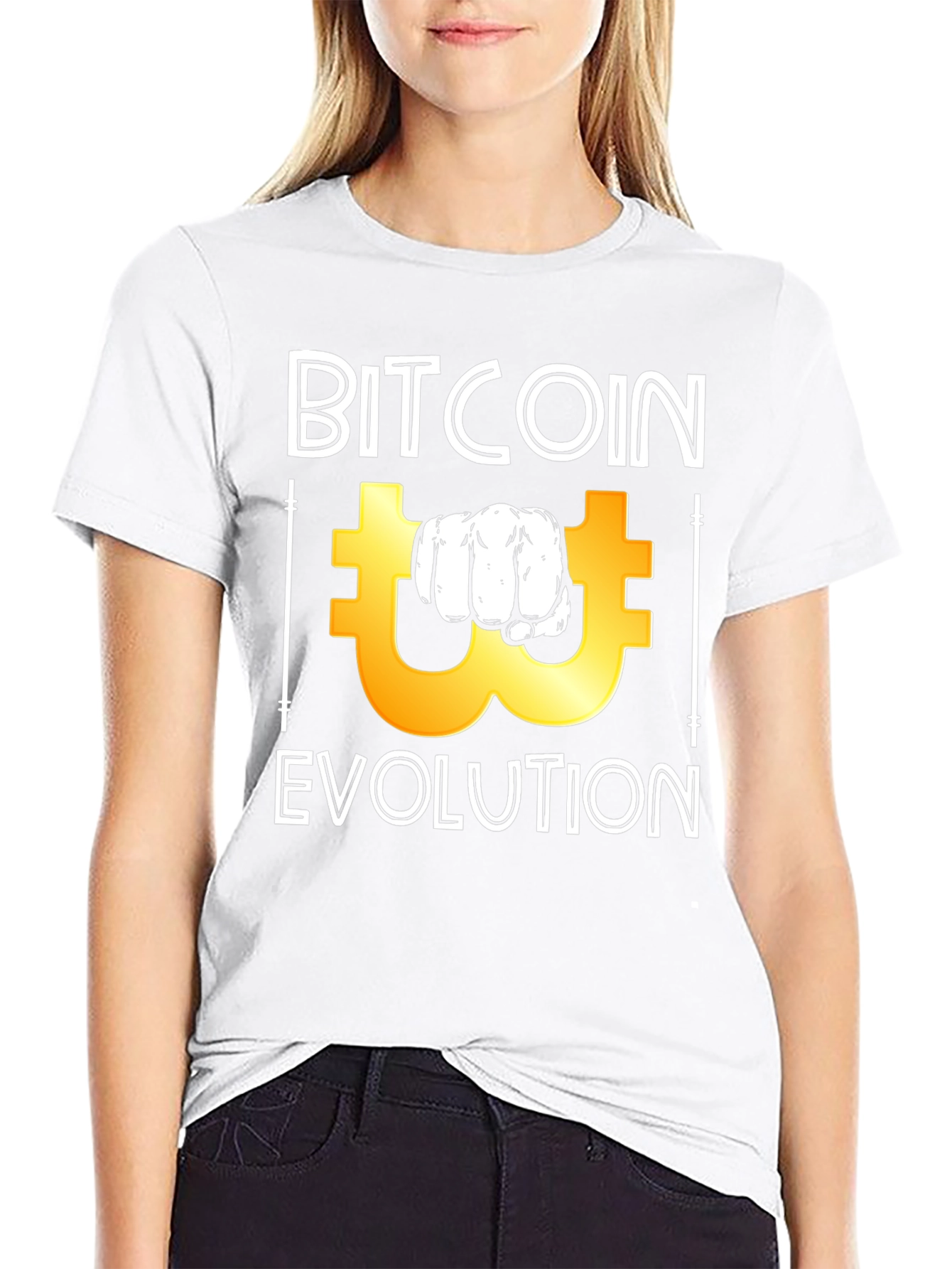 Bitcoin Evolution Graphic Tee - Black