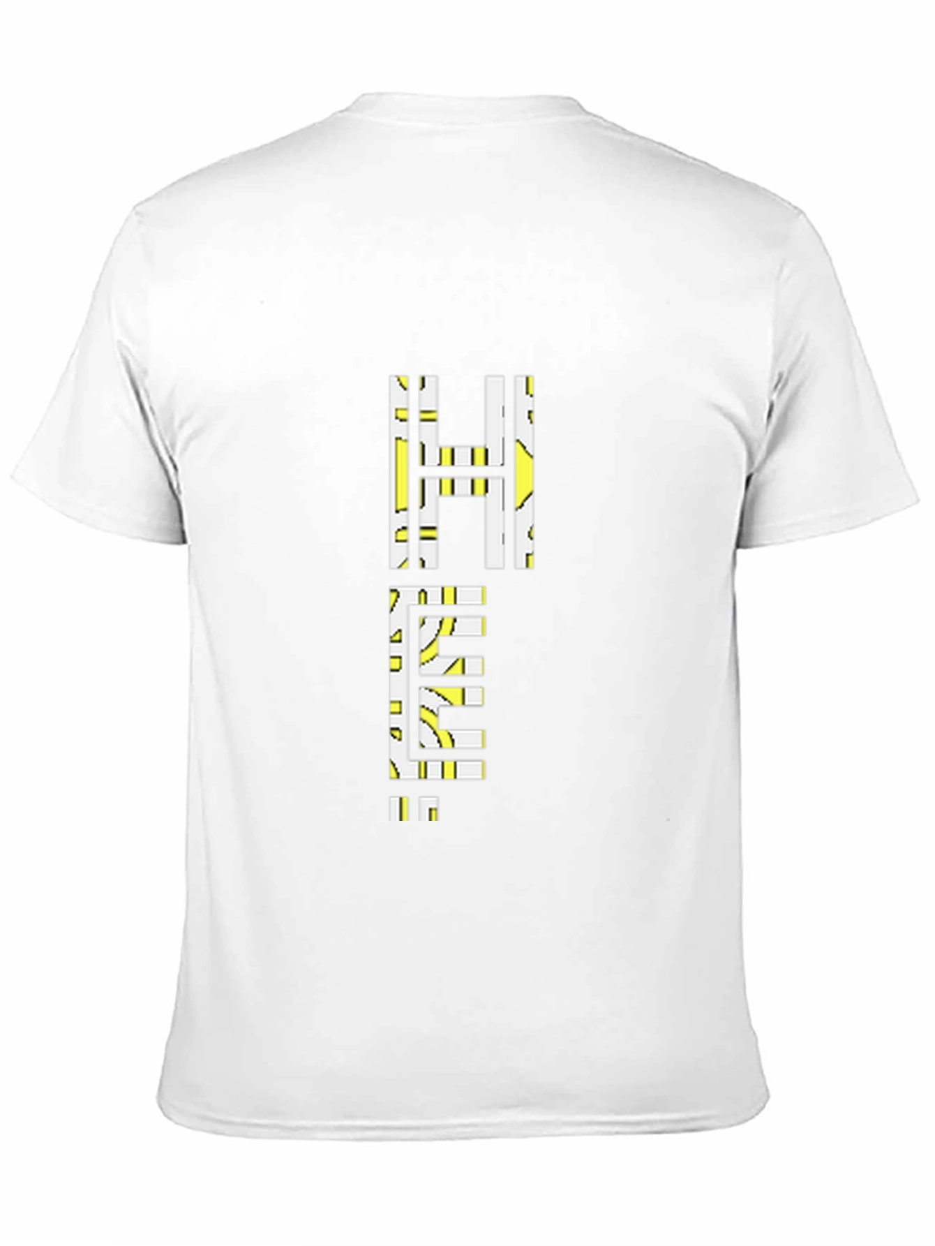 Geometric Help Graphic Tee - Black