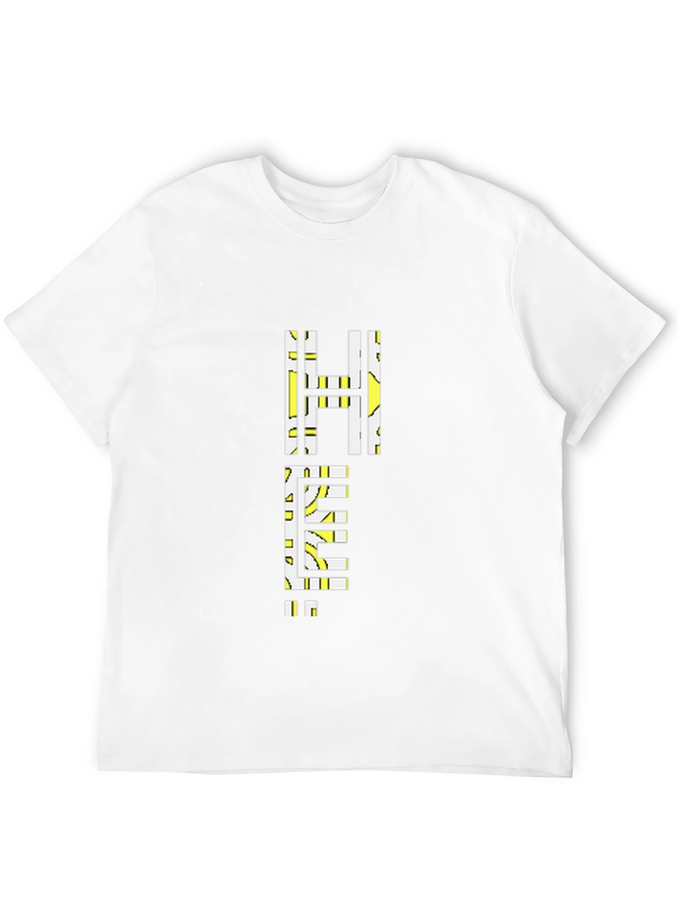 Geometric Help Graphic Tee - Black