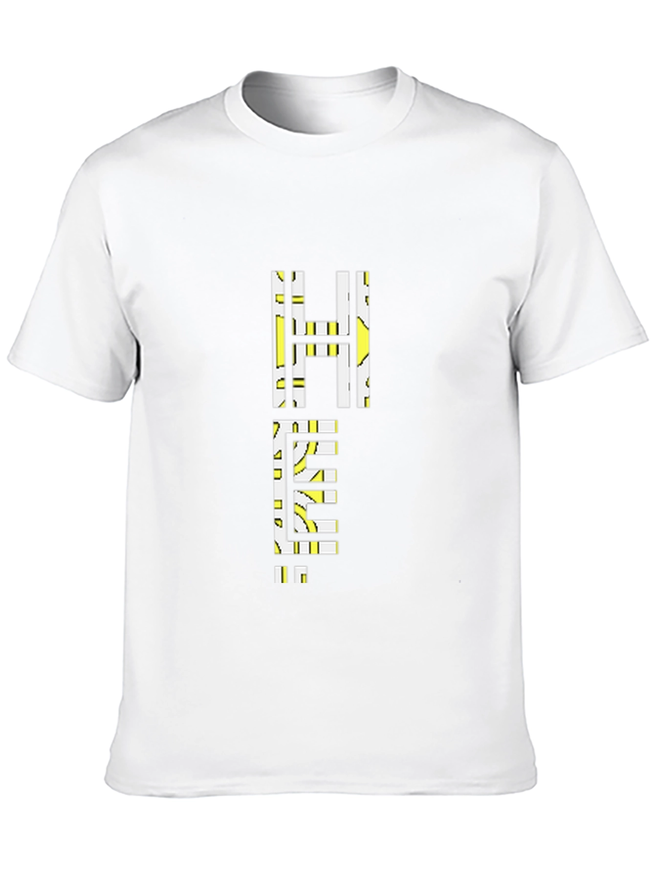 Geometric Help Graphic Tee - Black