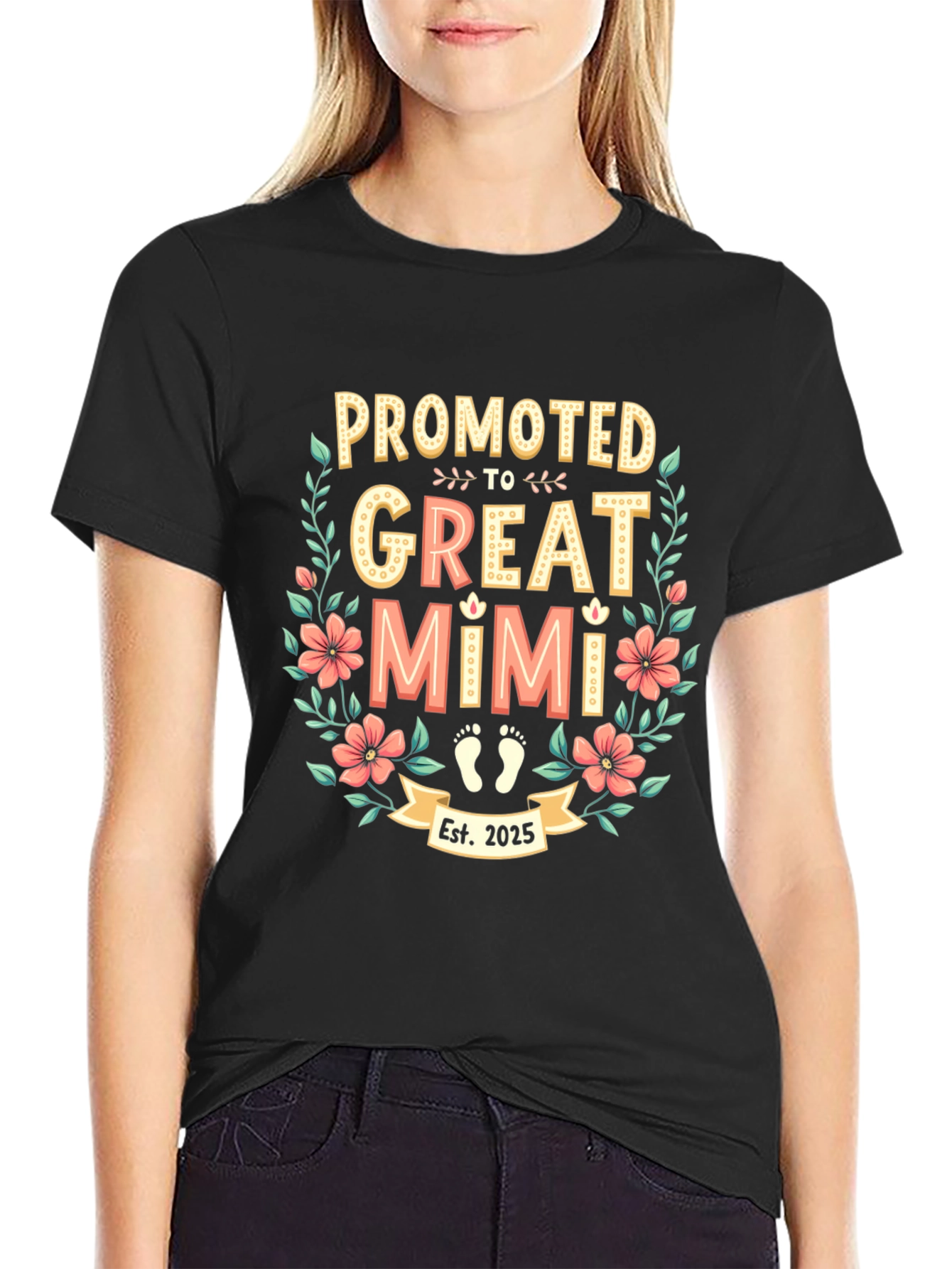 Promoted to Great Mimi Est. 2025 T-Shirt