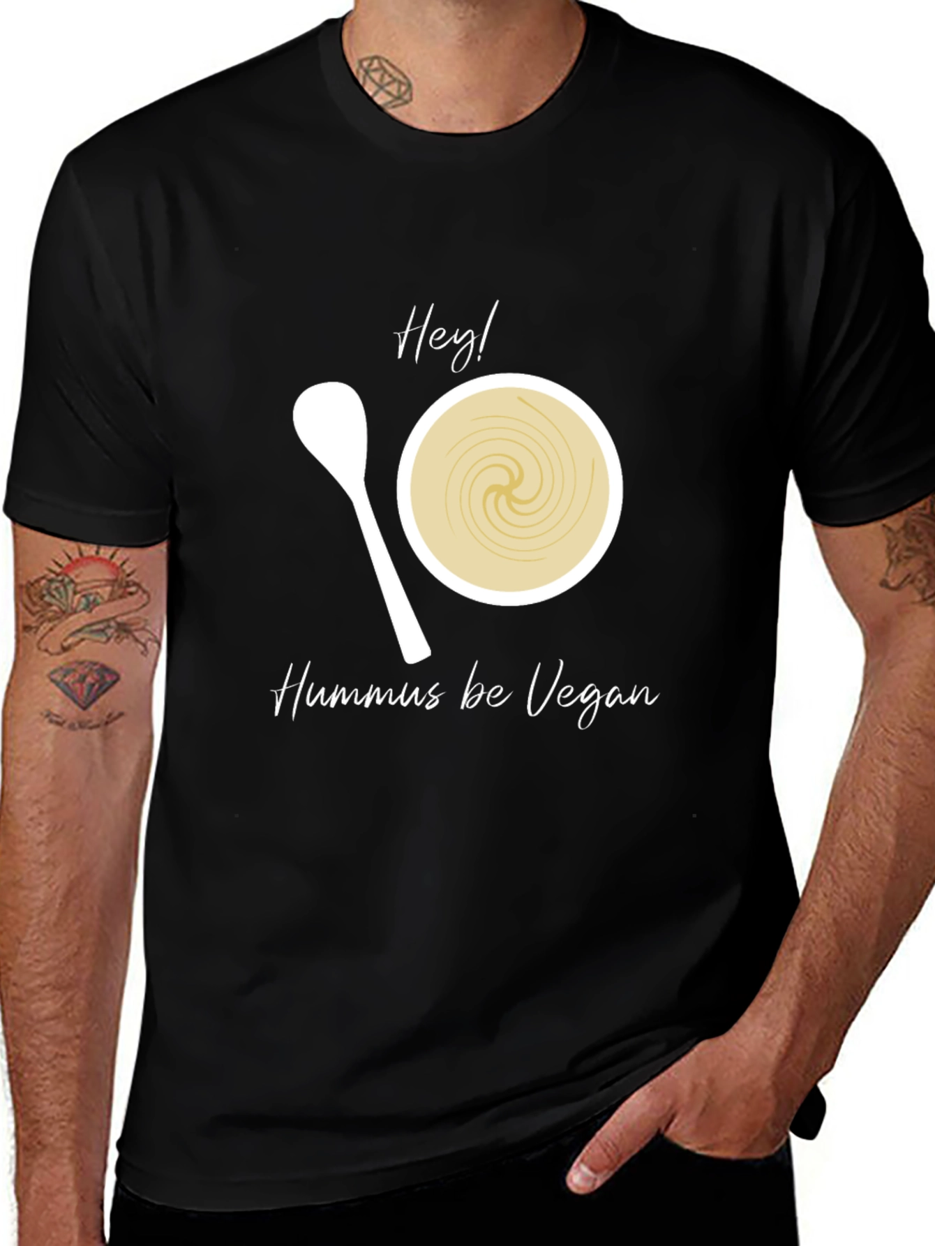 Hummus Be Vegan Graphic Tee