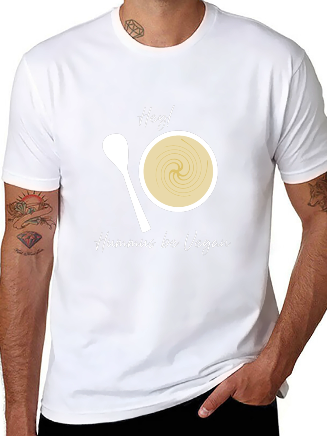 Hummus Be Vegan Graphic Tee