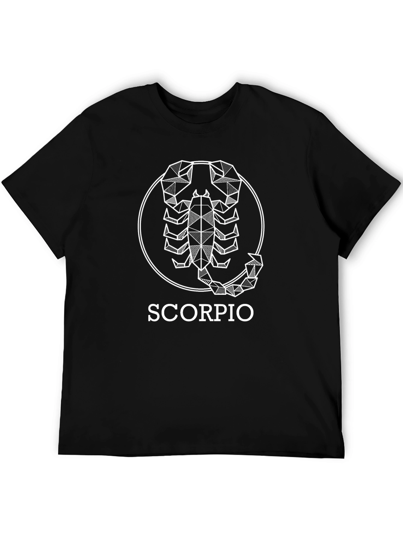 Scorpio Zodiac Graphic T-Shirt - Black