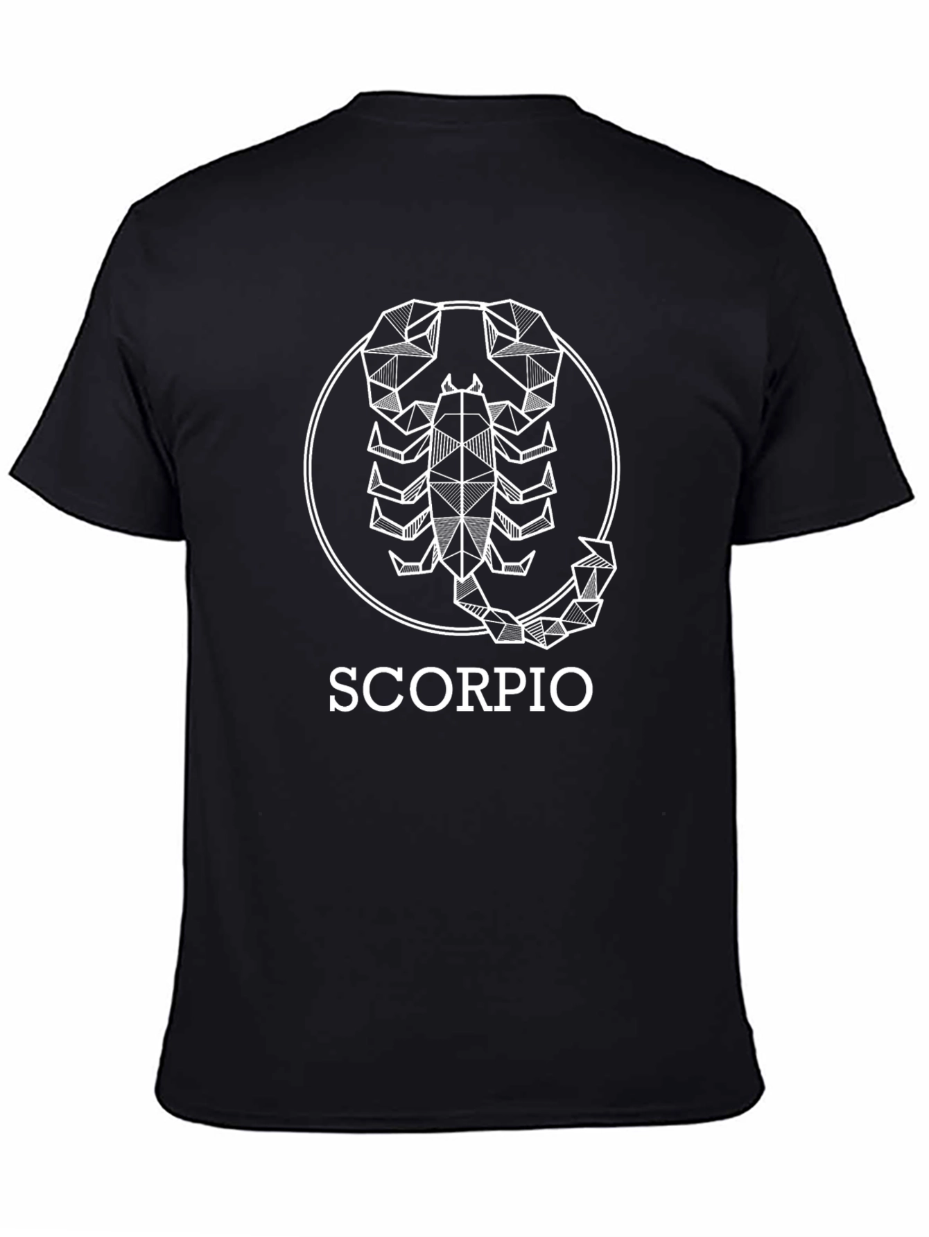 Scorpio Zodiac Graphic T-Shirt - Black