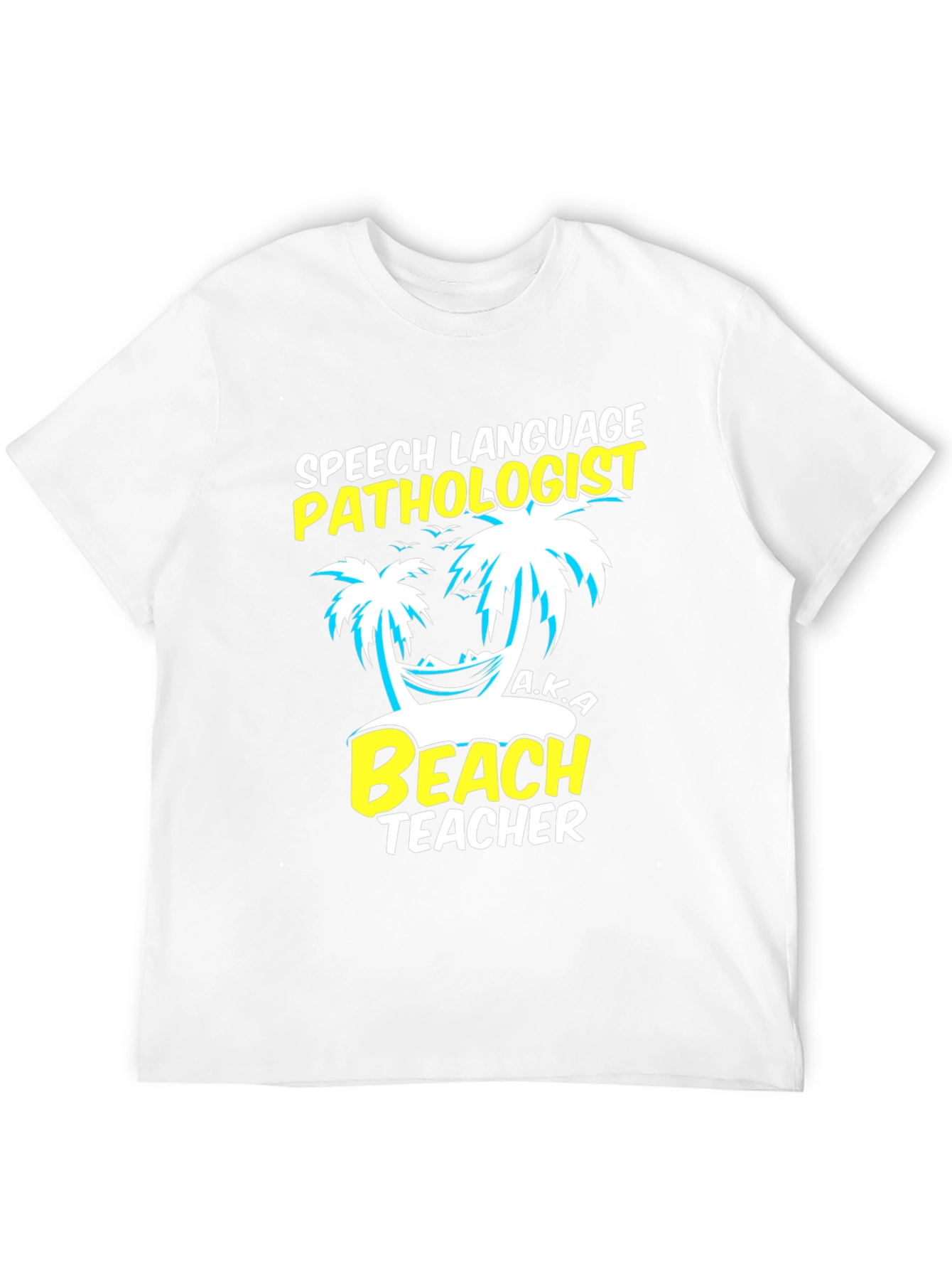 Speech Pathologist Beach Teacher Graphic T-Shirt