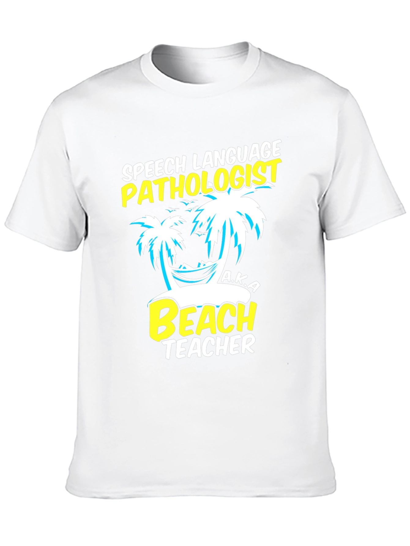 Speech Pathologist Beach Teacher Graphic T-Shirt