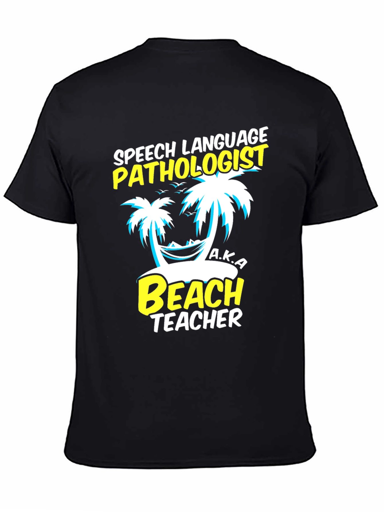 Speech Pathologist Beach Teacher Graphic T-Shirt