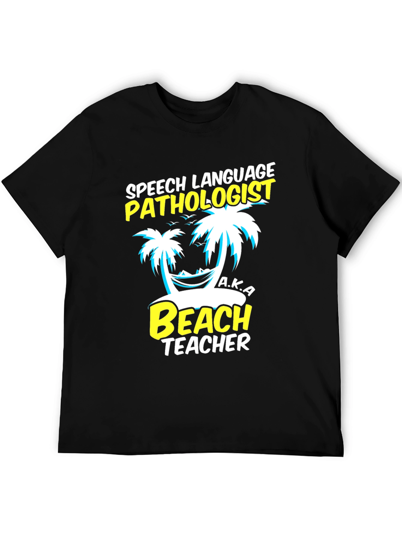 Speech Pathologist Beach Teacher Graphic T-Shirt