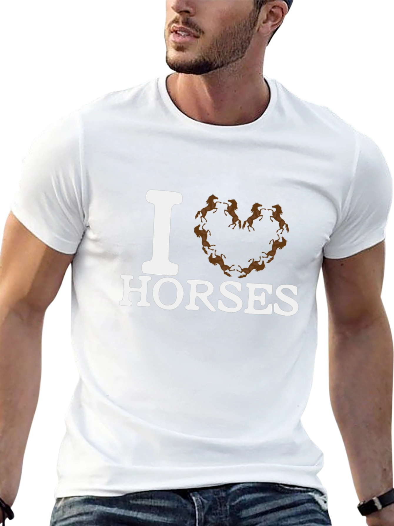 I Love Horses T-Shirt - Animal Lover Tee