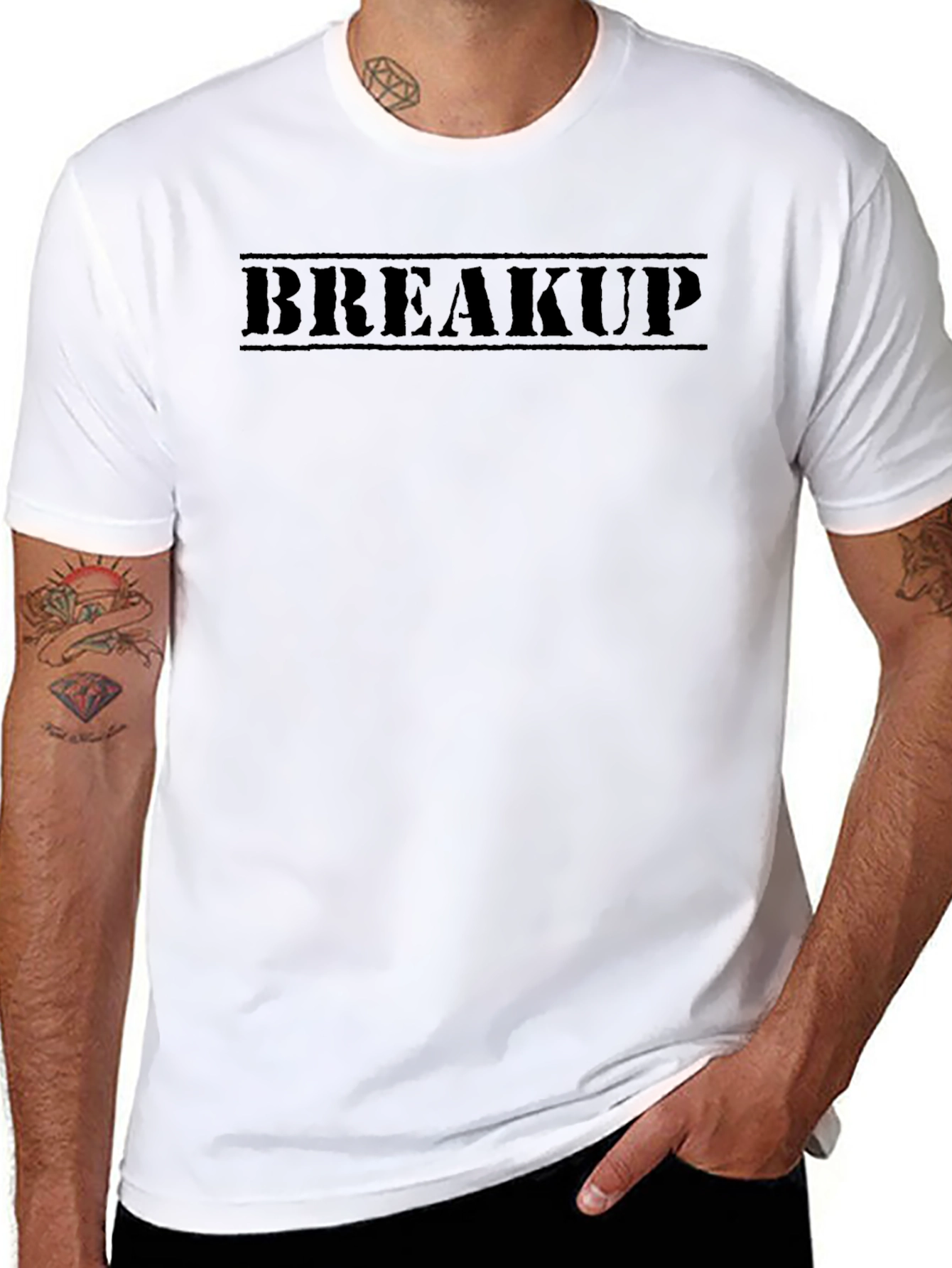 Breakup Tee - Black Graphic T-Shirt