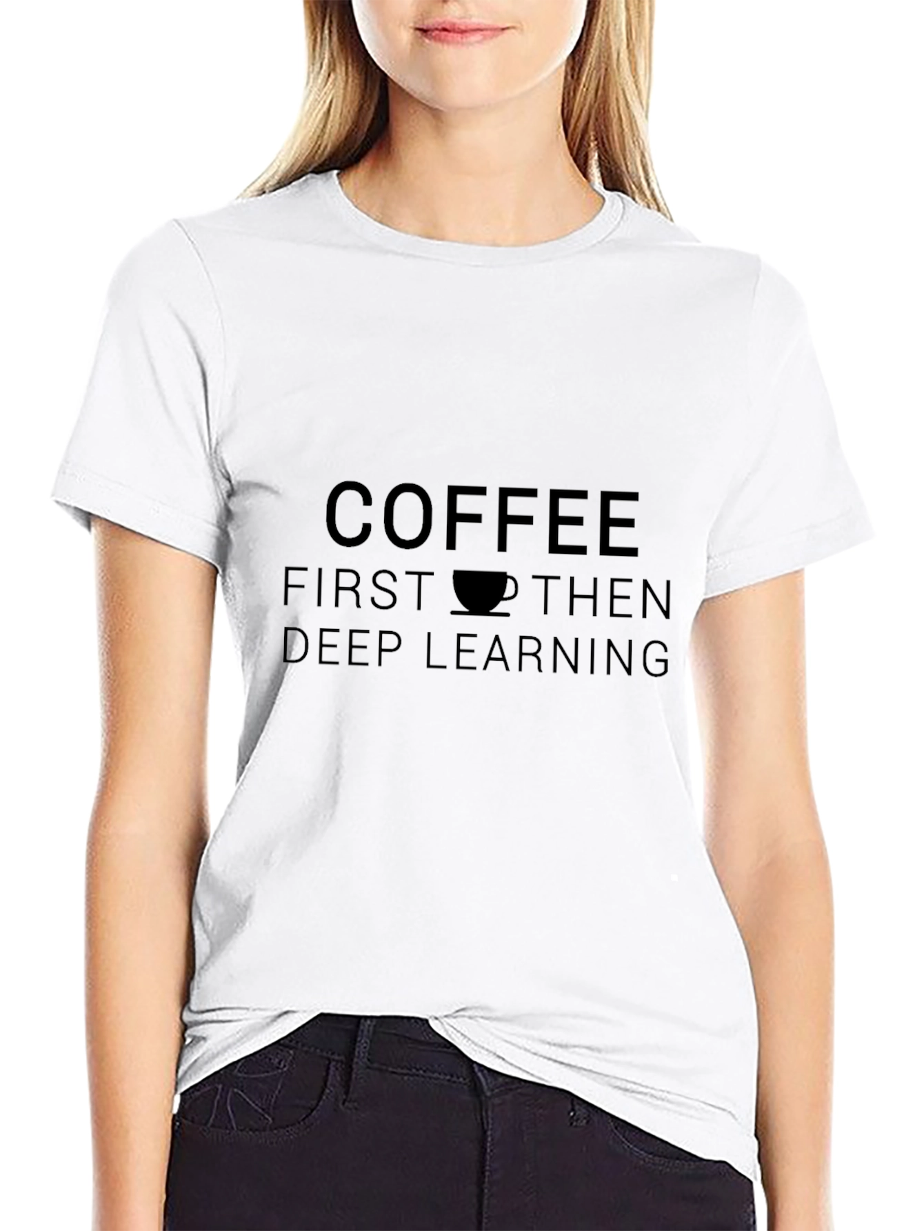 Coffee & Deep Learning Black T-Shirt