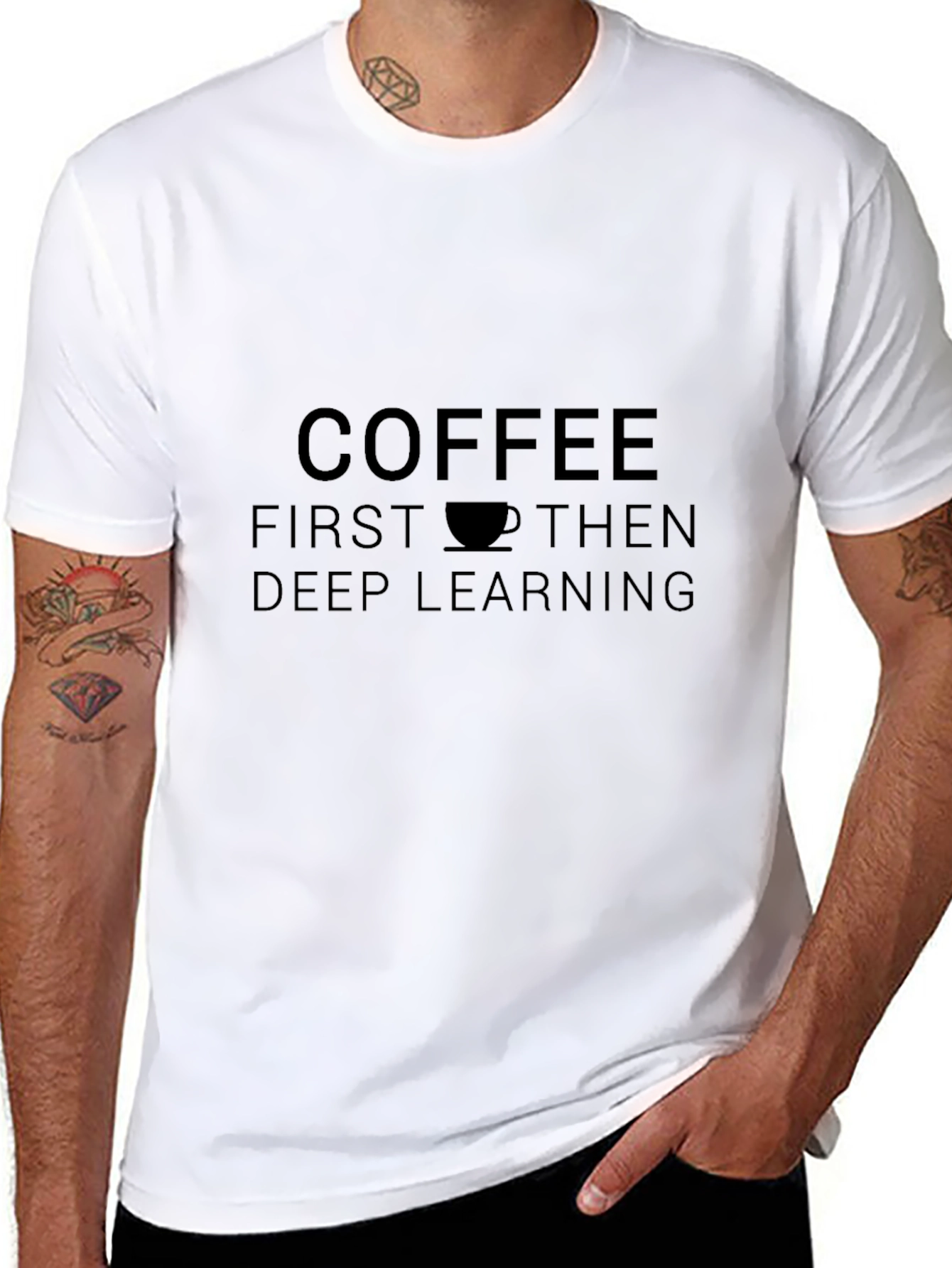 Coffee & Deep Learning Black T-Shirt