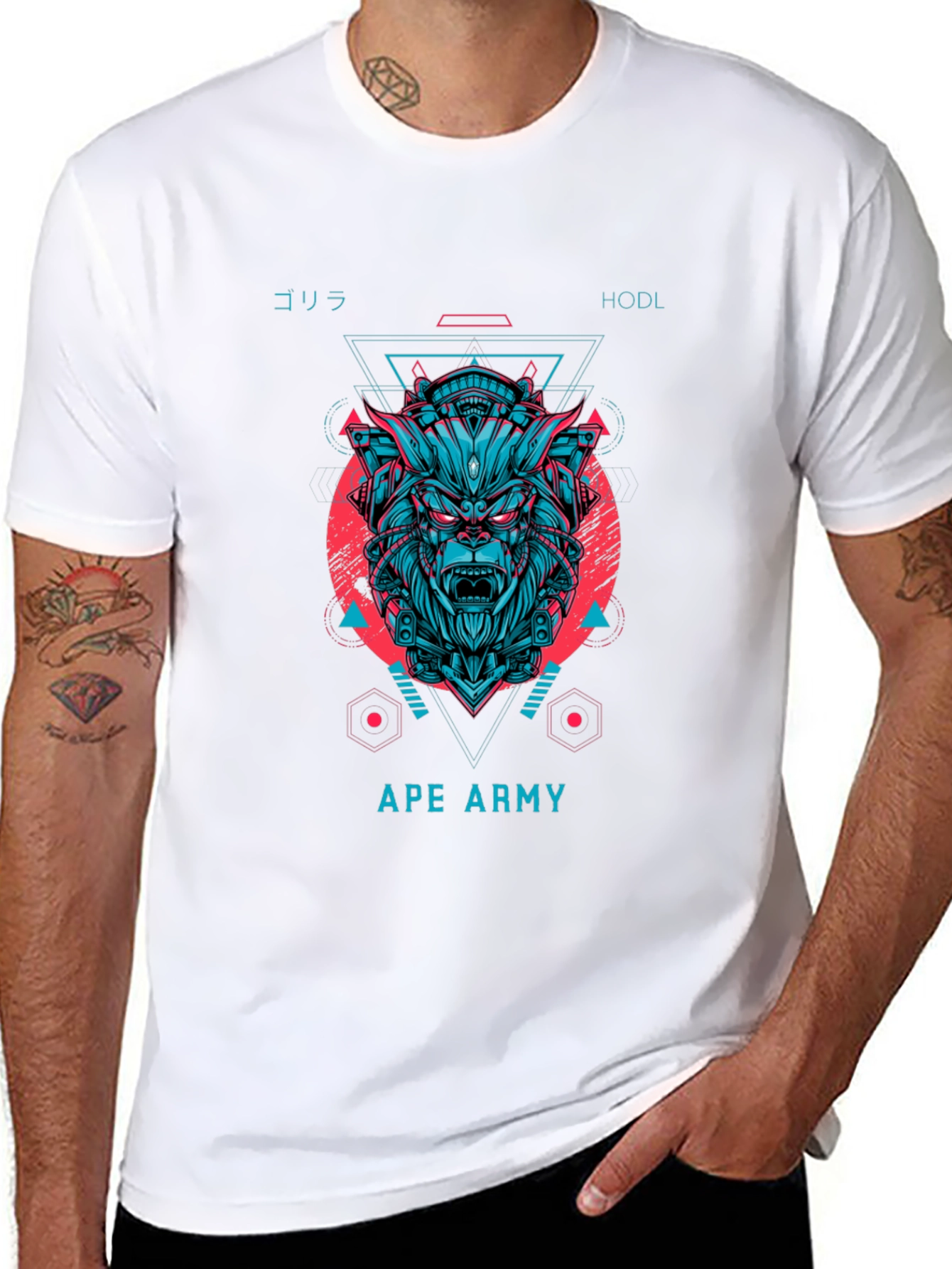 Ape Army Graphic Tee - HODL Gorilla T-Shirt