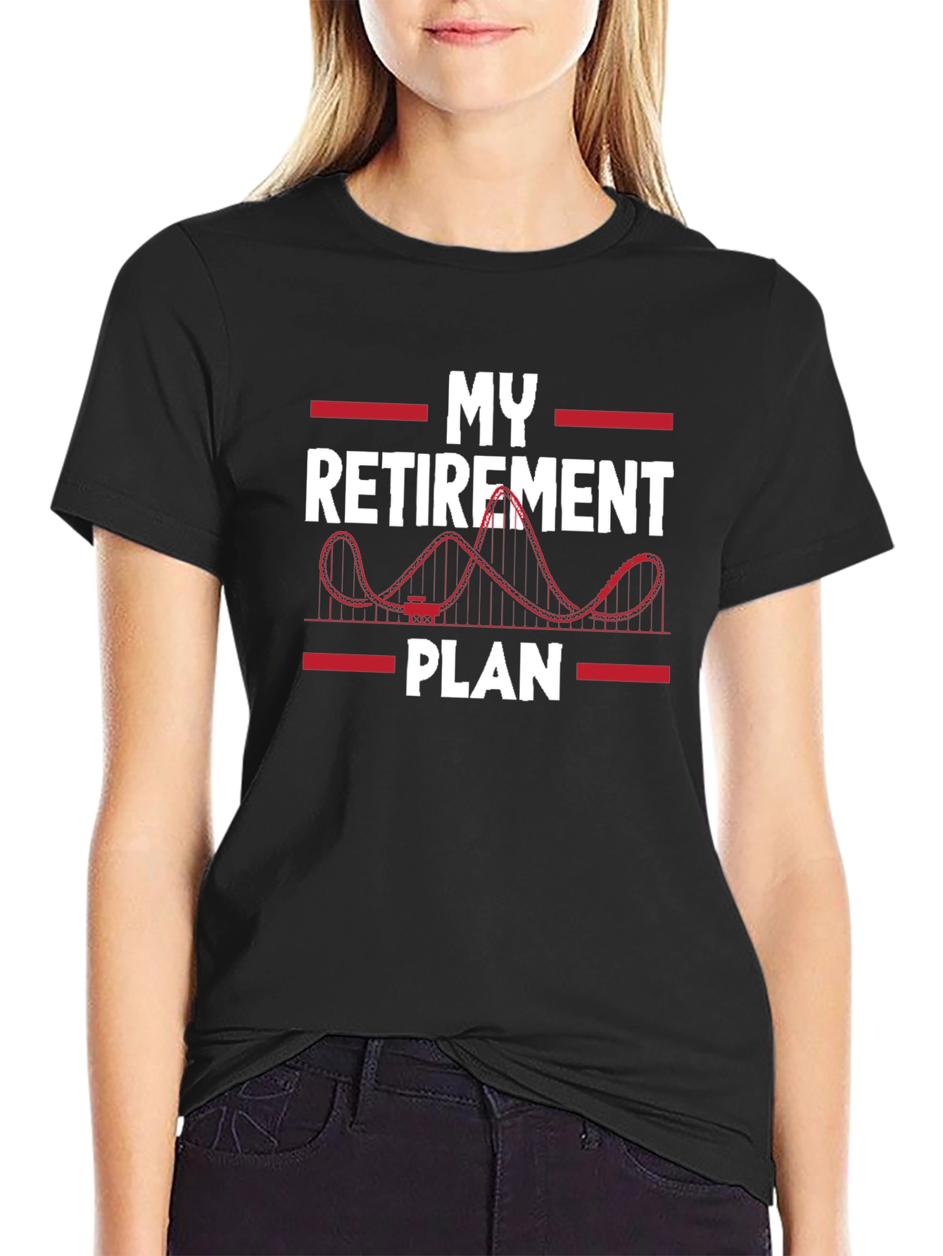 Retirement Plan Roller Coaster T-Shirt