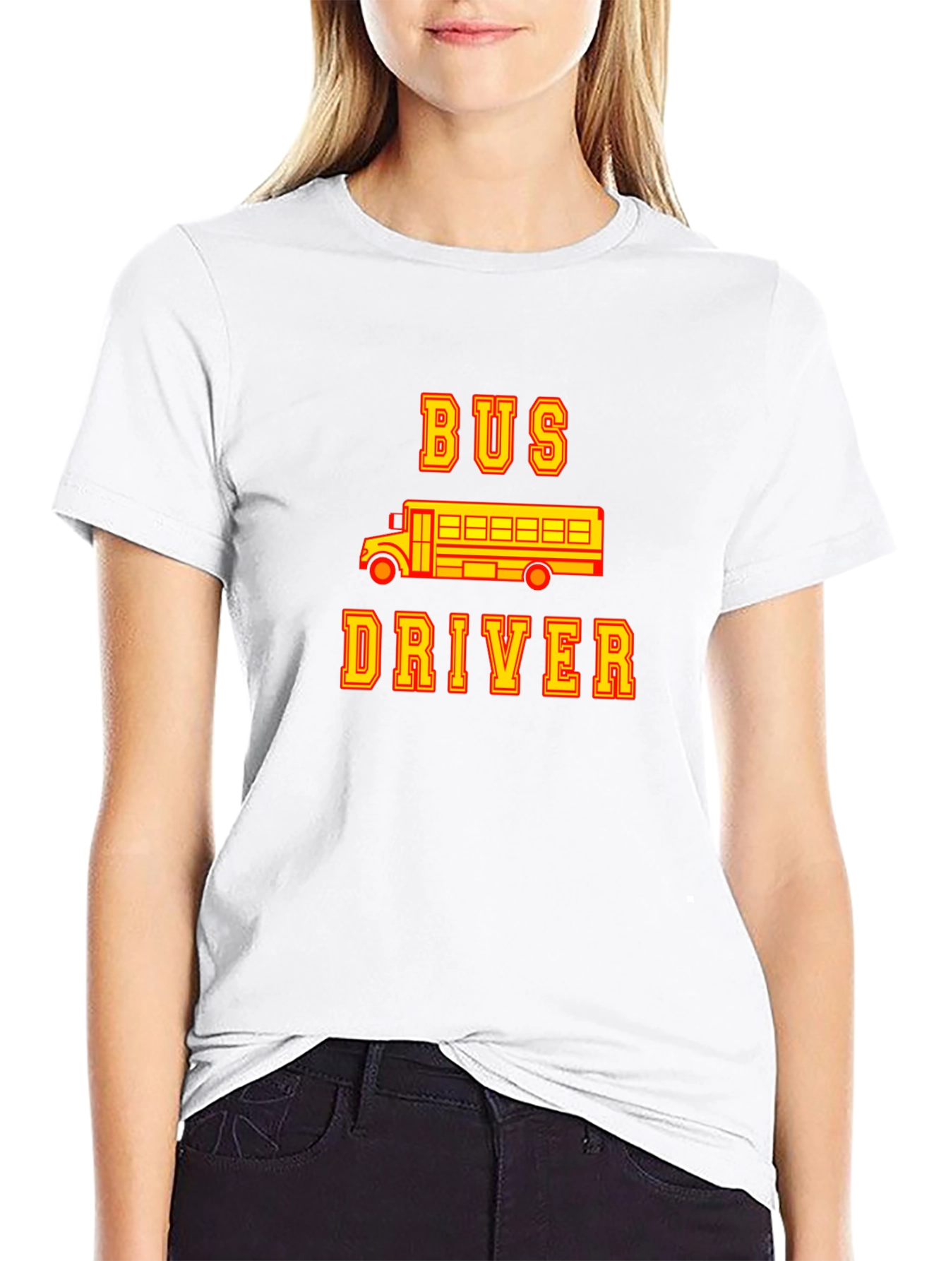 Bus Driver Graphic T-Shirt - Black