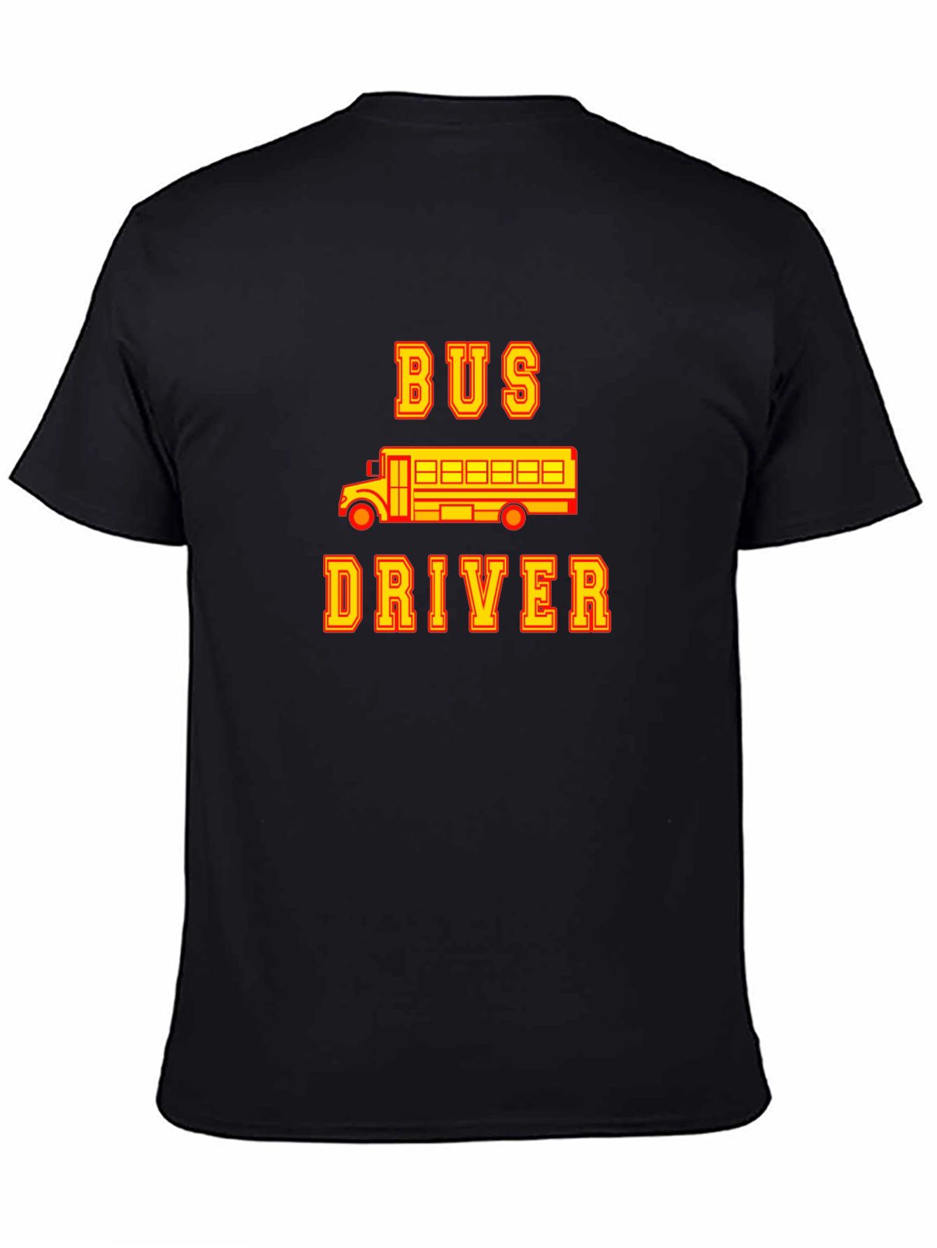 Bus Driver Graphic T-Shirt - Black