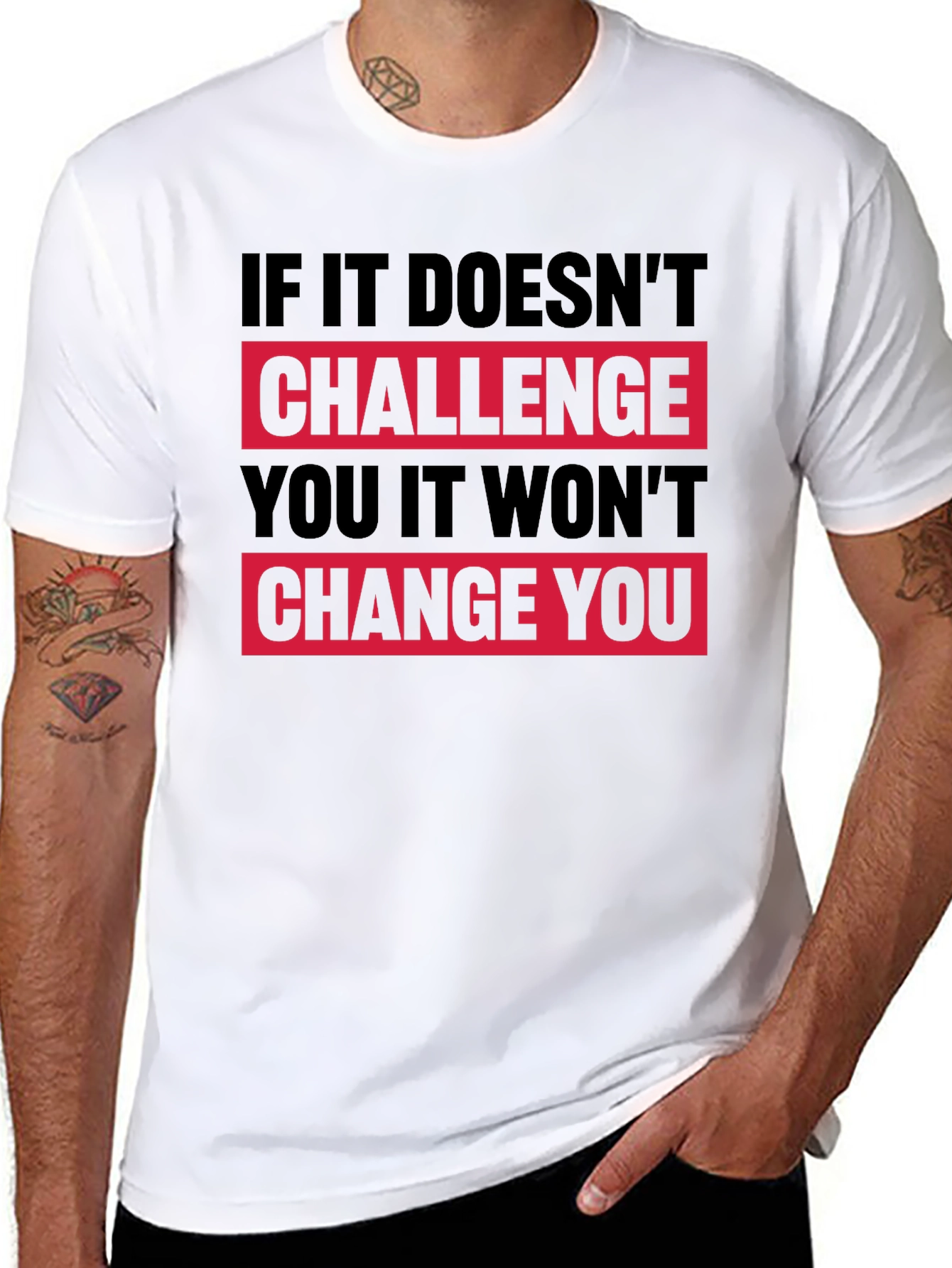 Motivational Graphic T-Shirt - Challenge Change