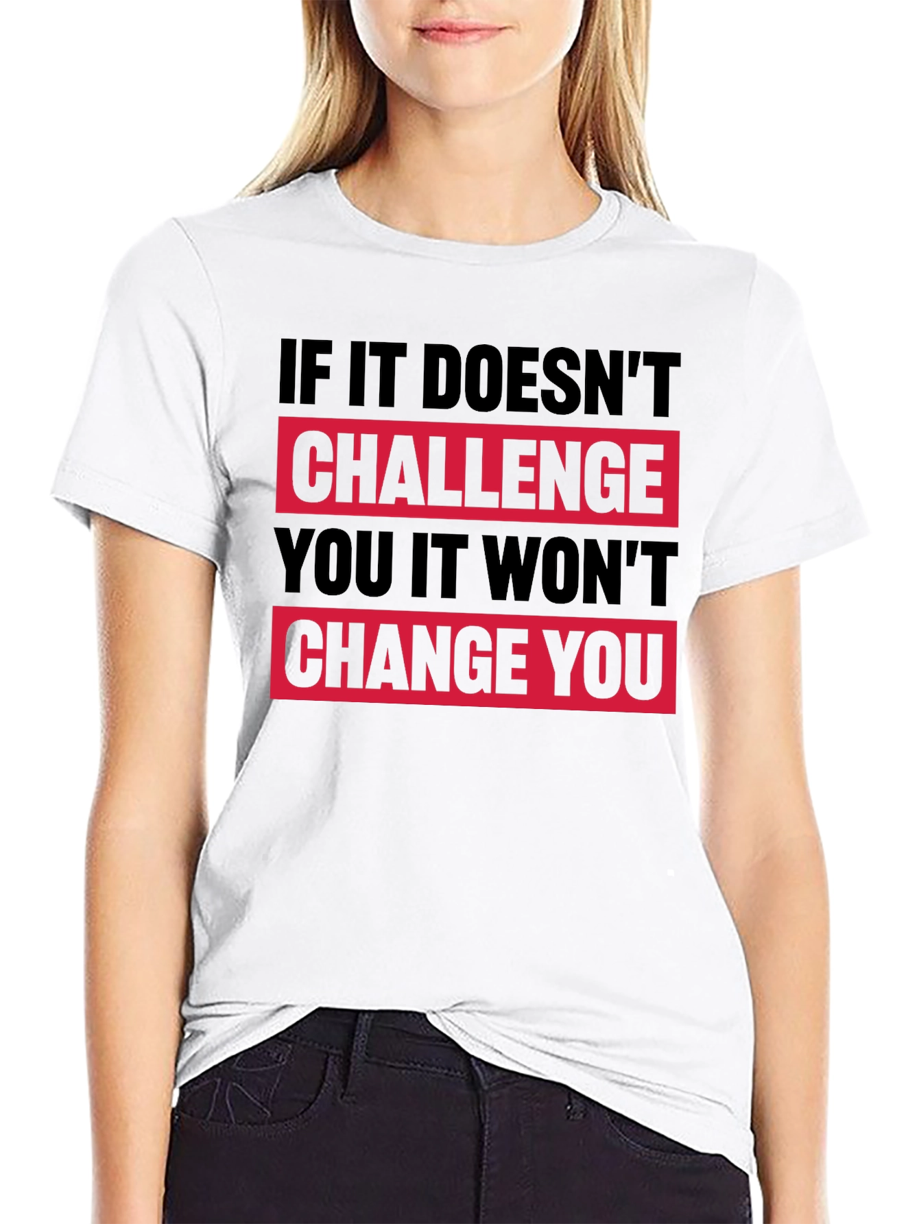 Motivational Graphic T-Shirt - Challenge Change