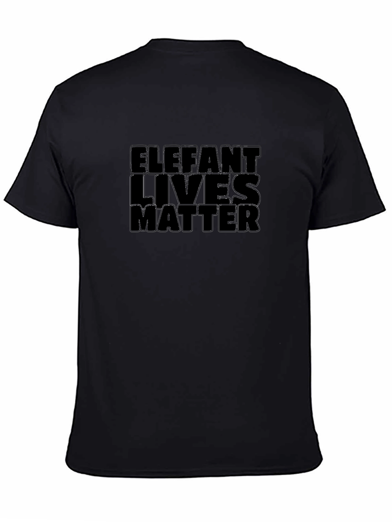 Elephant Lives Matter T-Shirt Black