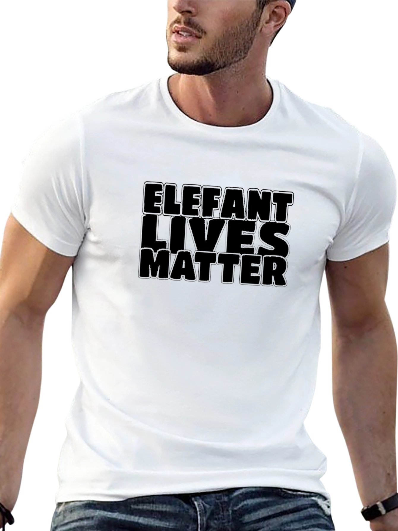 Elephant Lives Matter T-Shirt Black