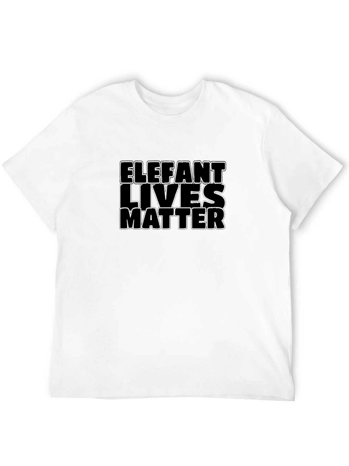 Elephant Lives Matter T-Shirt Black