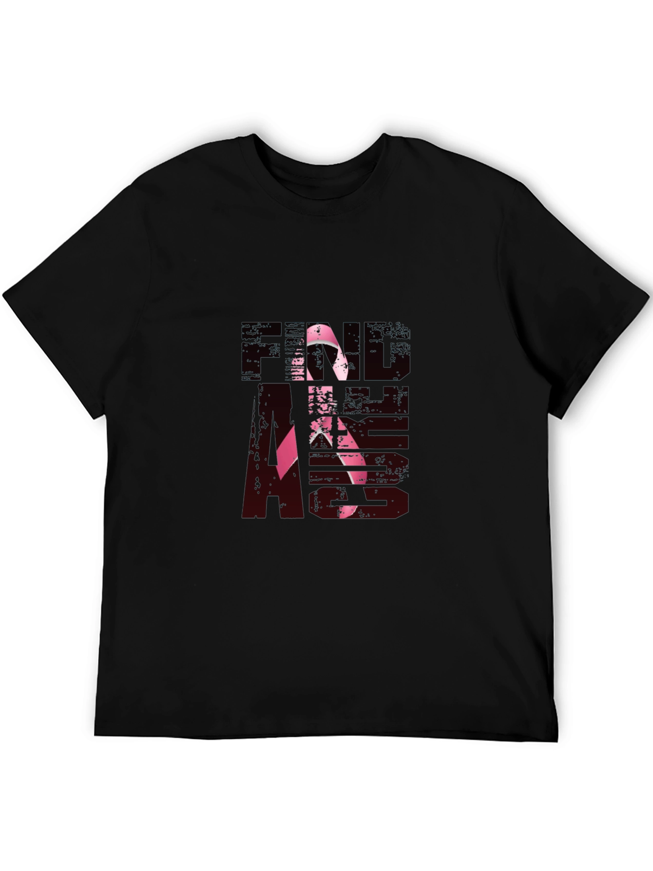 Find The Cure Black Cotton Tee