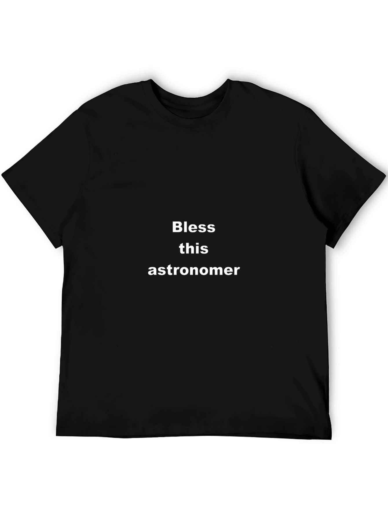 Bless This Astronomer Black T-Shirt