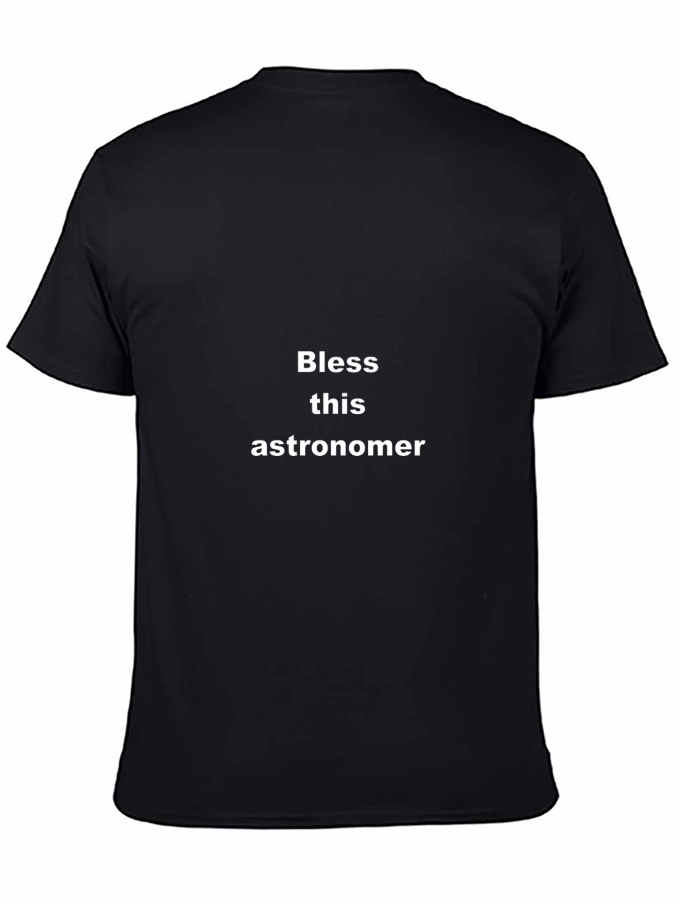 Bless This Astronomer Black T-Shirt