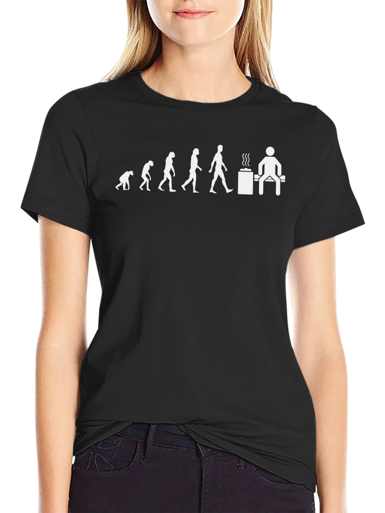 Evolution to Sauna Black T-Shirt