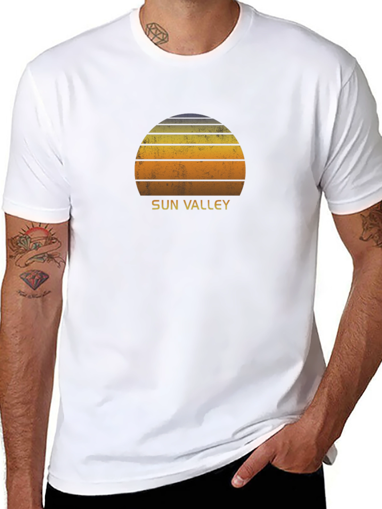 Sun Valley Sunset Graphic Tee - Retro Style
