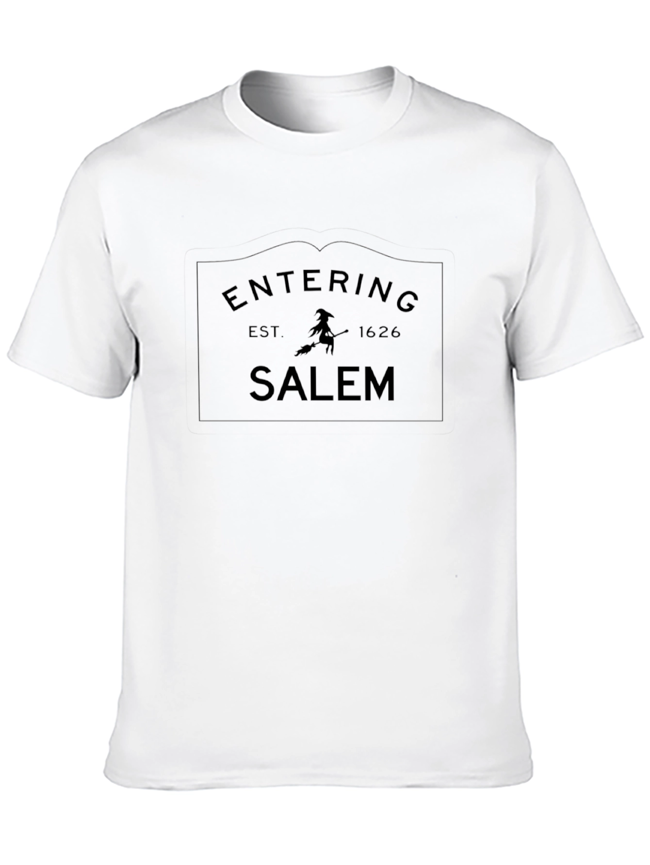 Entering Salem Black Graphic Tee