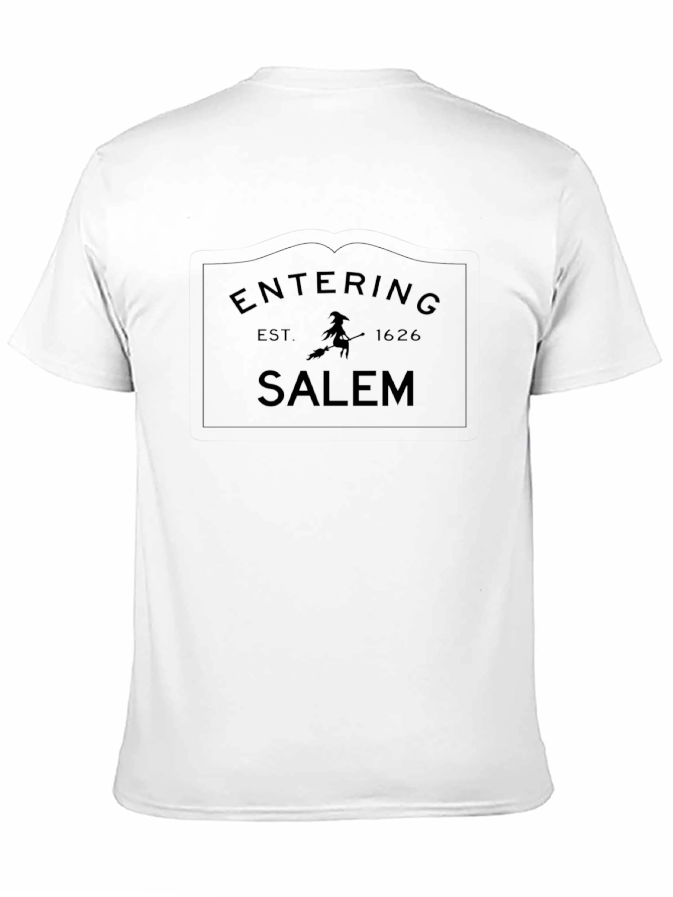 Entering Salem Black Graphic Tee