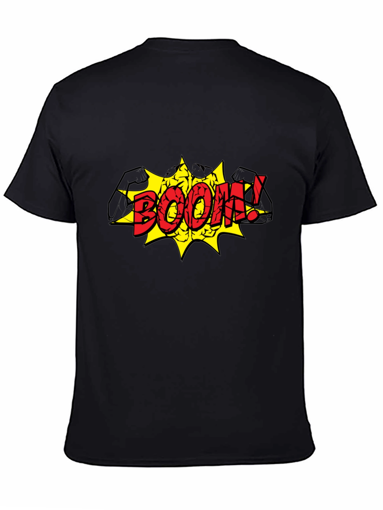 Boom! Graphic Print Black T-Shirt