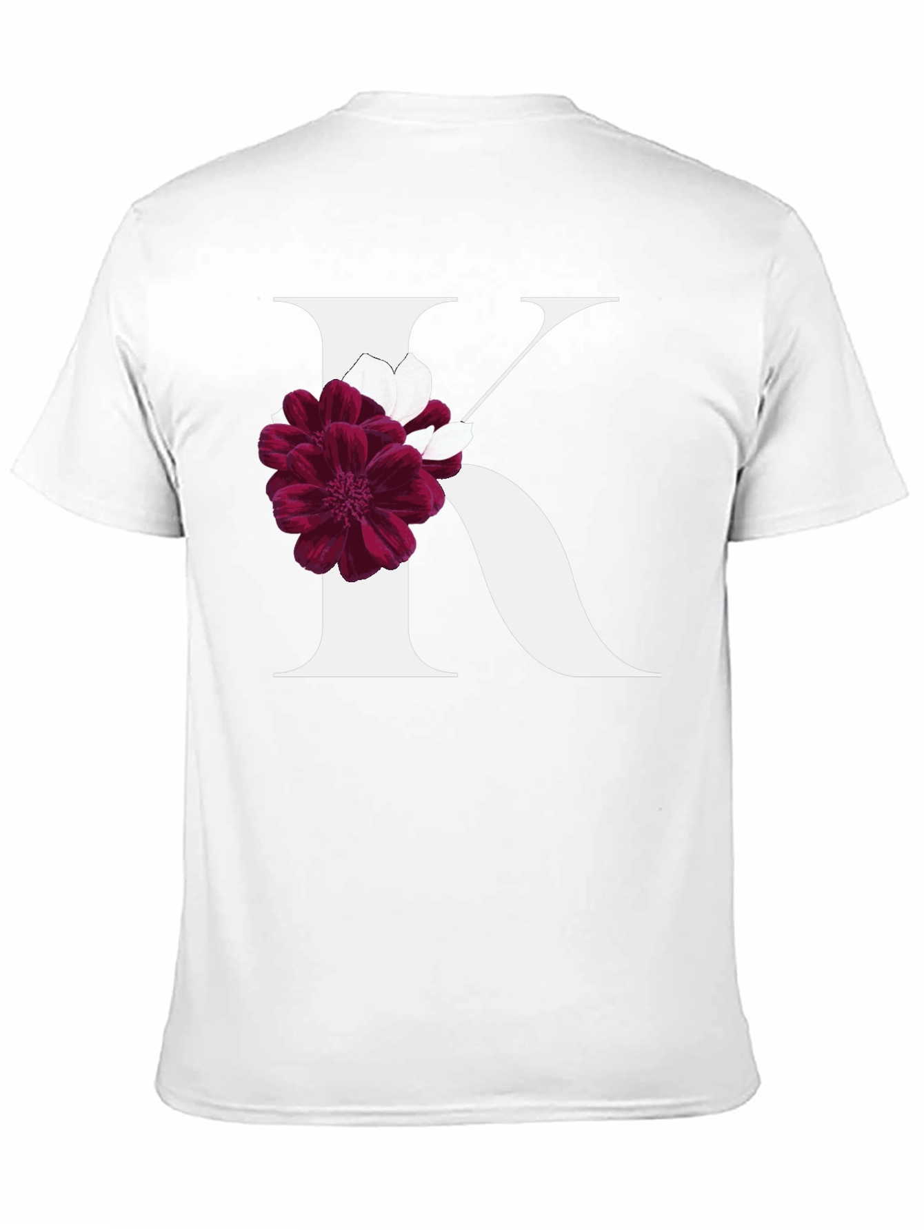 Floral Letter K Graphic Tee