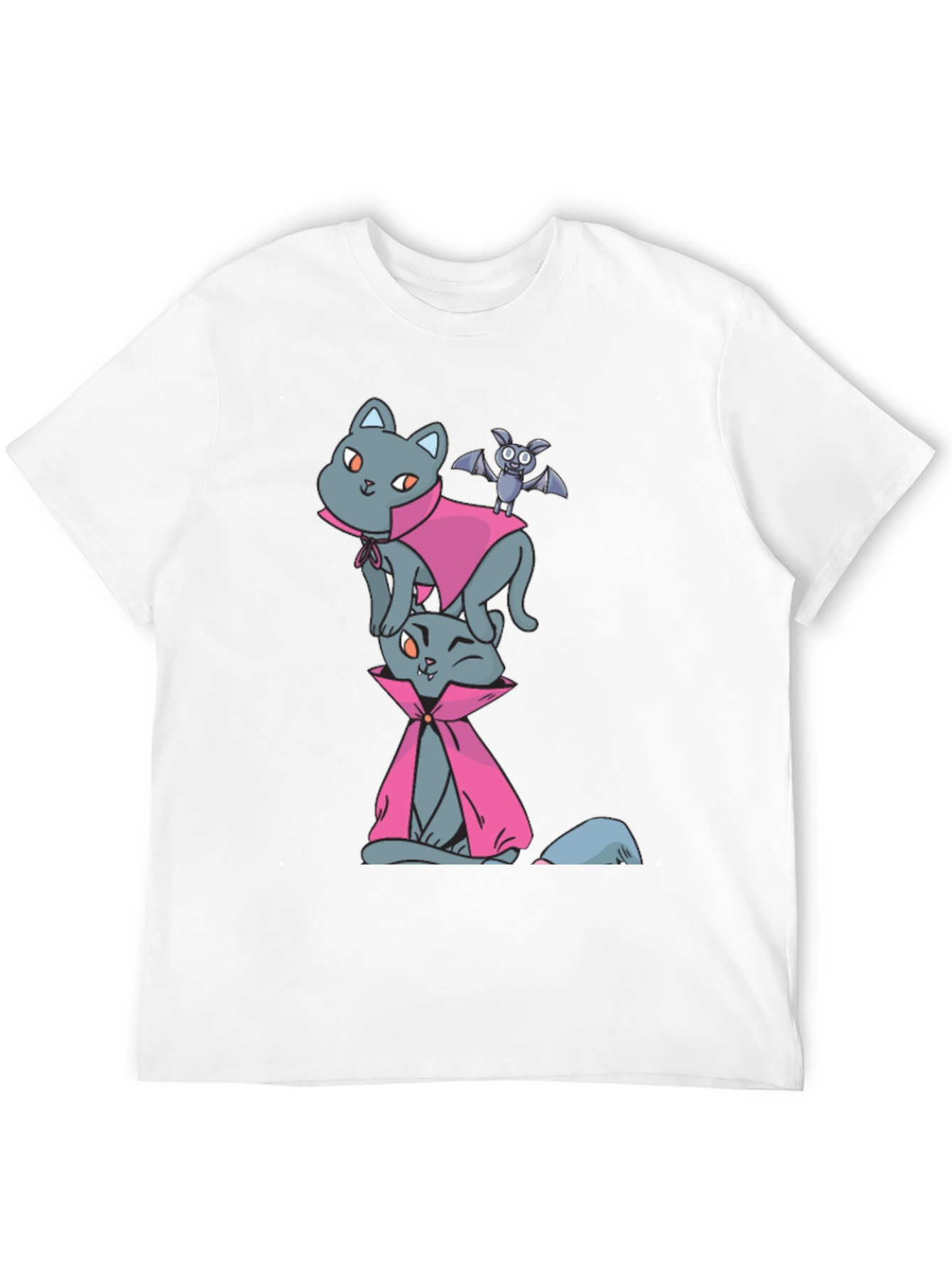 Halloween Cats & Bat T-Shirt