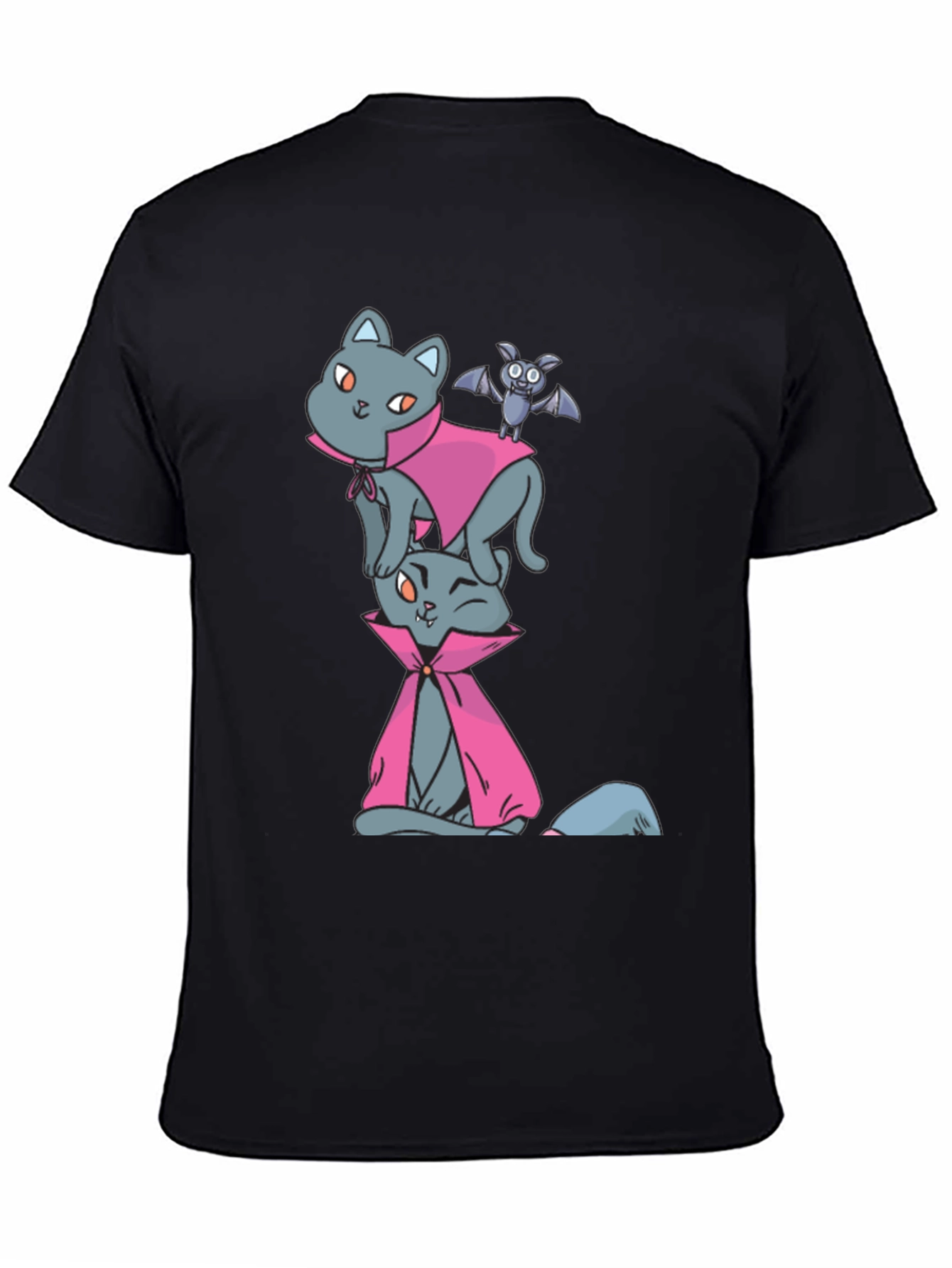 Halloween Cats & Bat T-Shirt