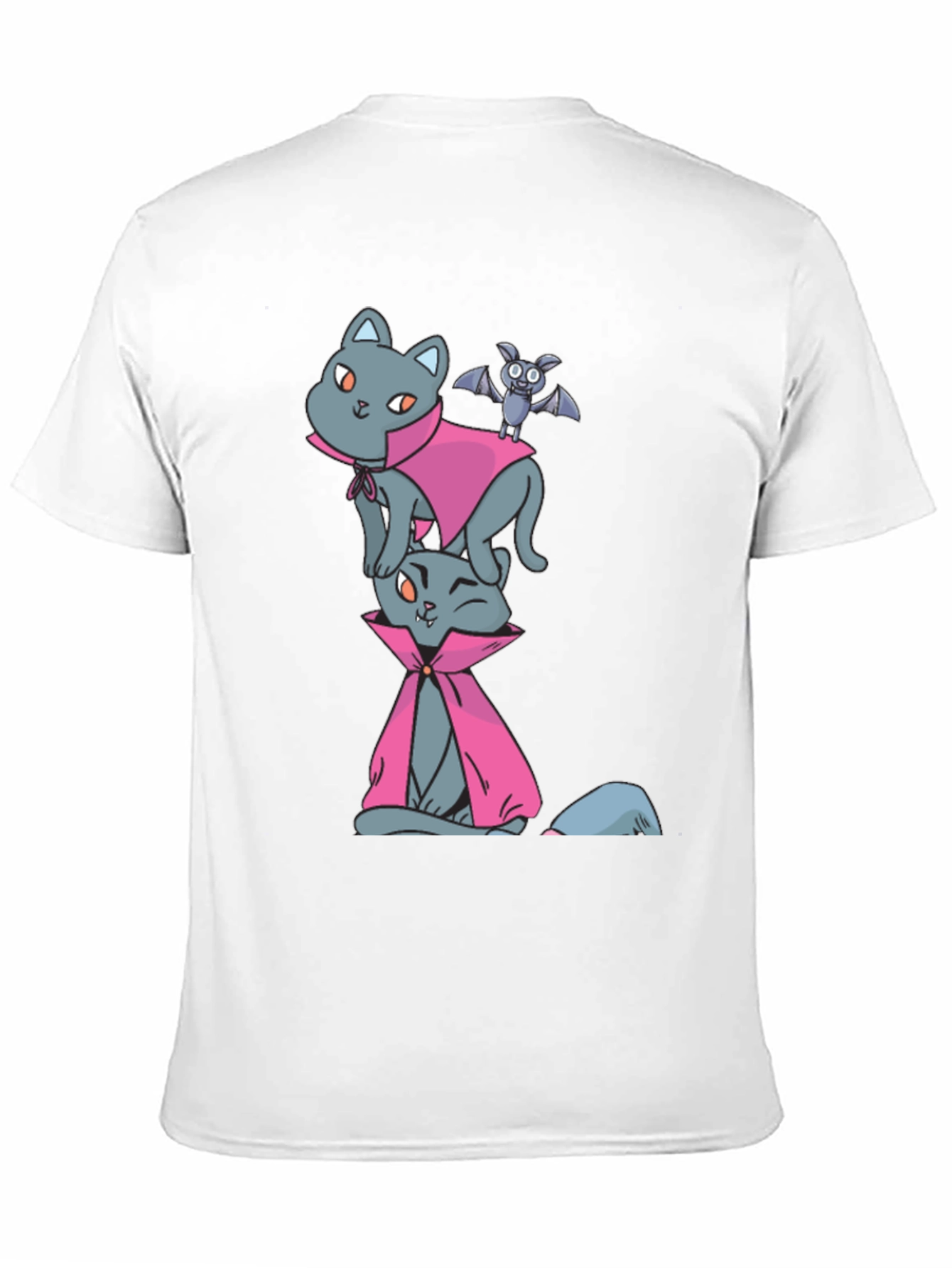 Halloween Cats & Bat T-Shirt