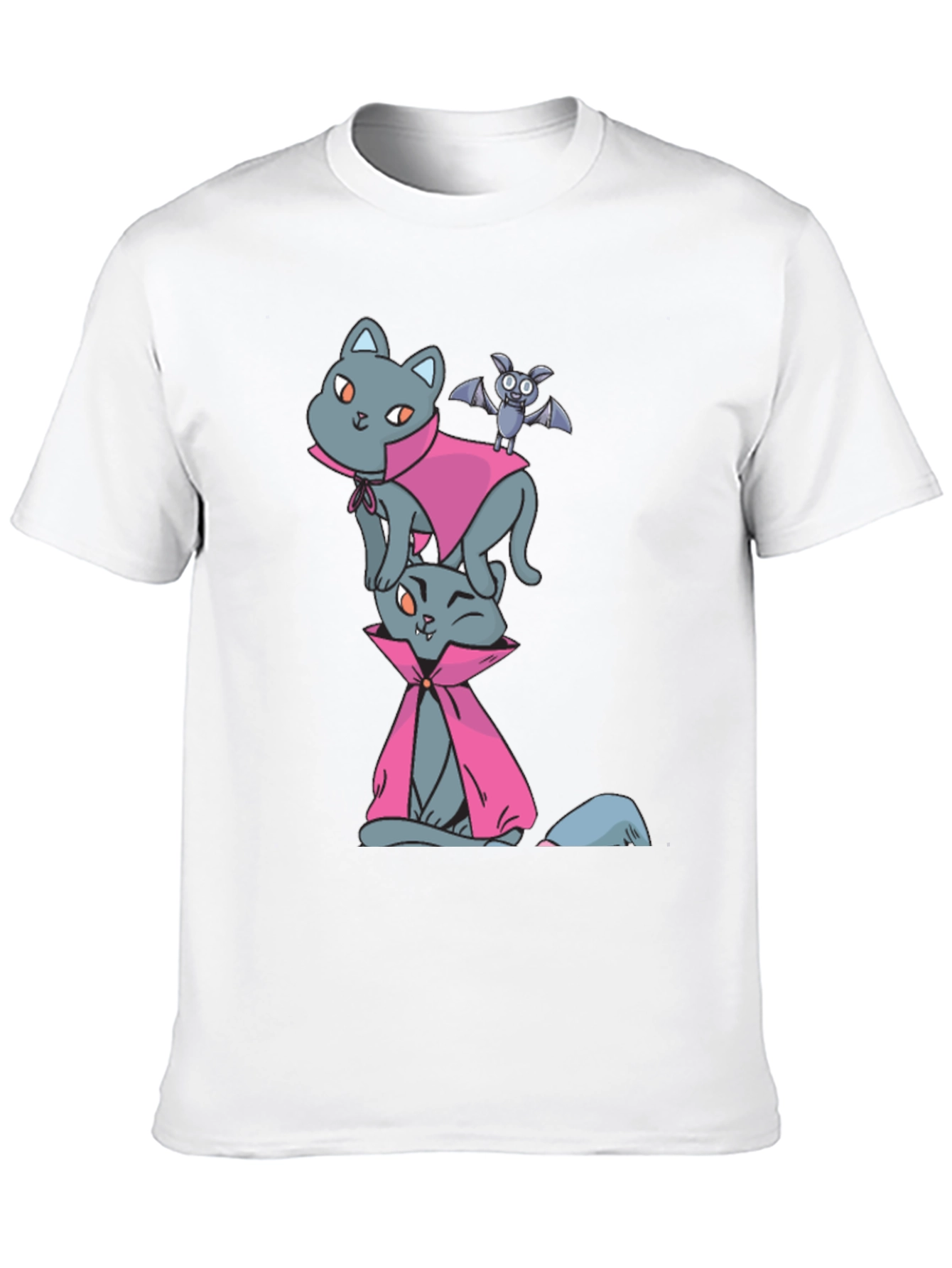 Halloween Cats & Bat T-Shirt