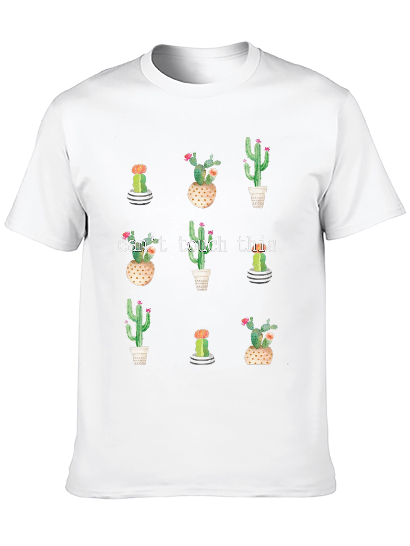 Cactus Print Tee - Cant Touch This Graphic T-Shirt