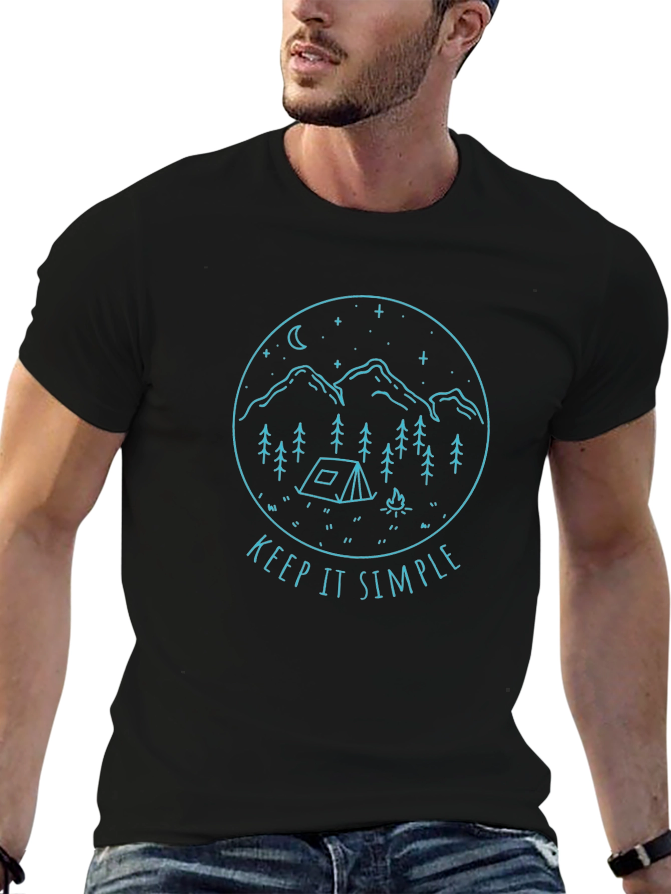 Keep It Simple Camping Graphic Tee