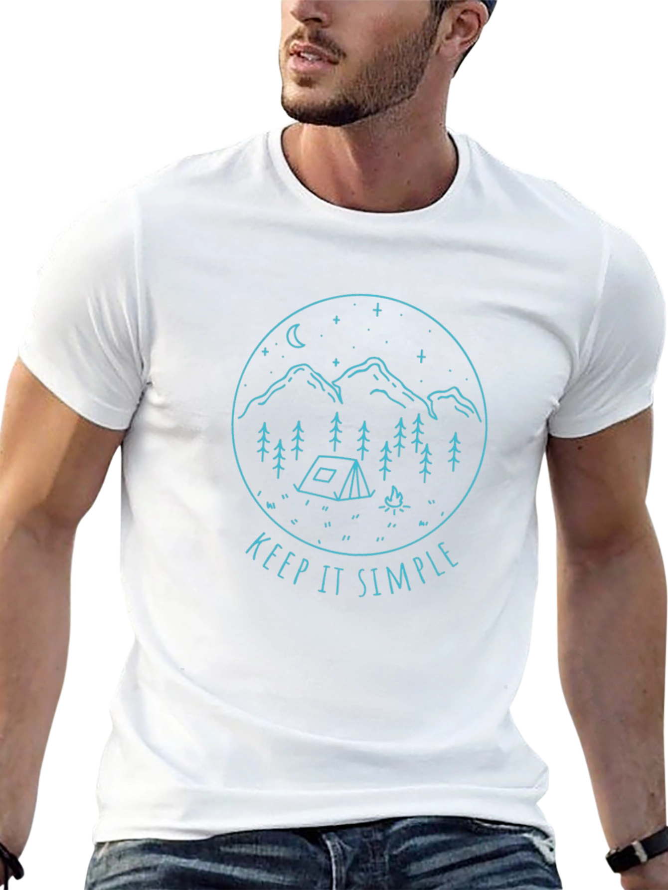 Keep It Simple Camping Graphic Tee