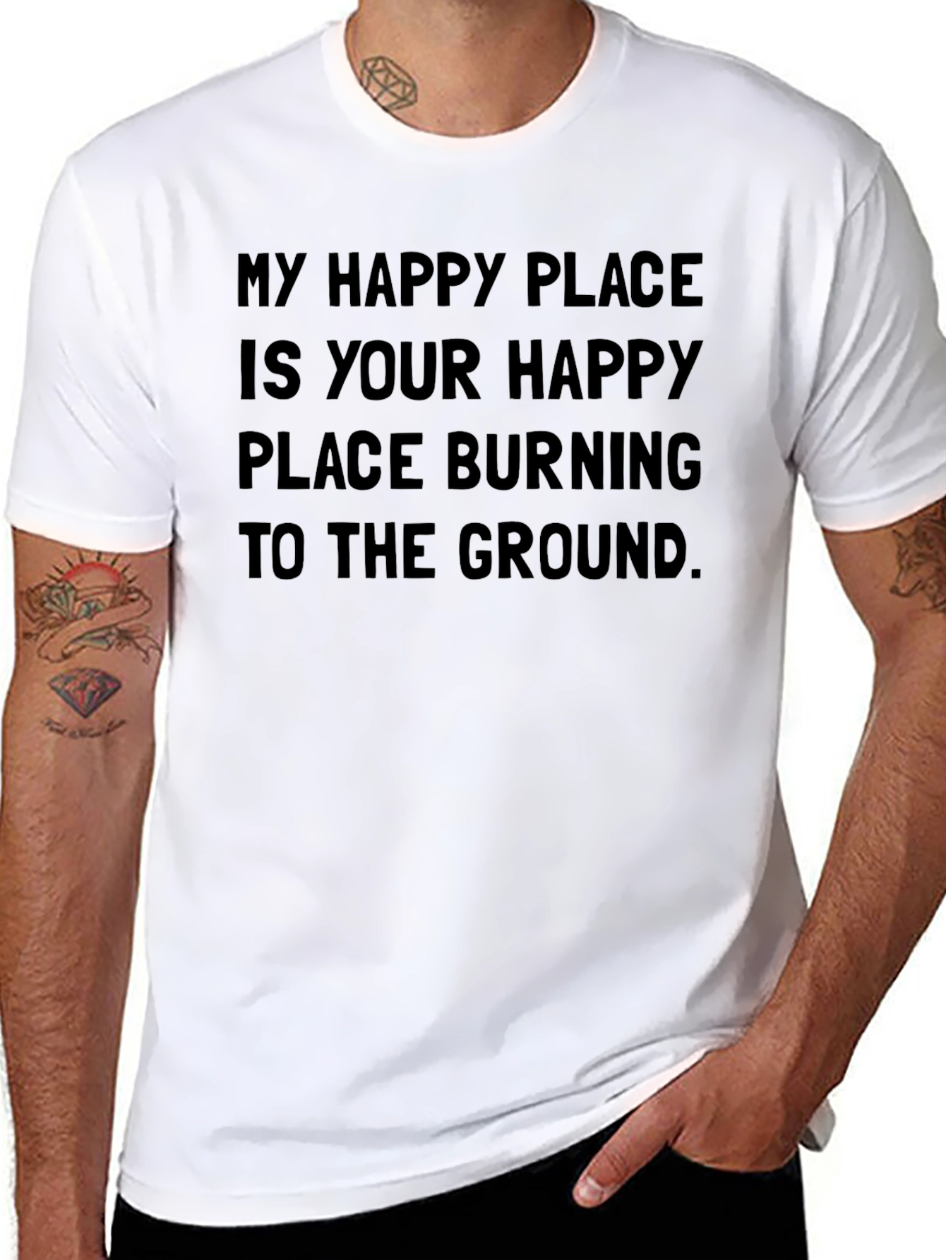 My Happy Place Burning T-Shirt